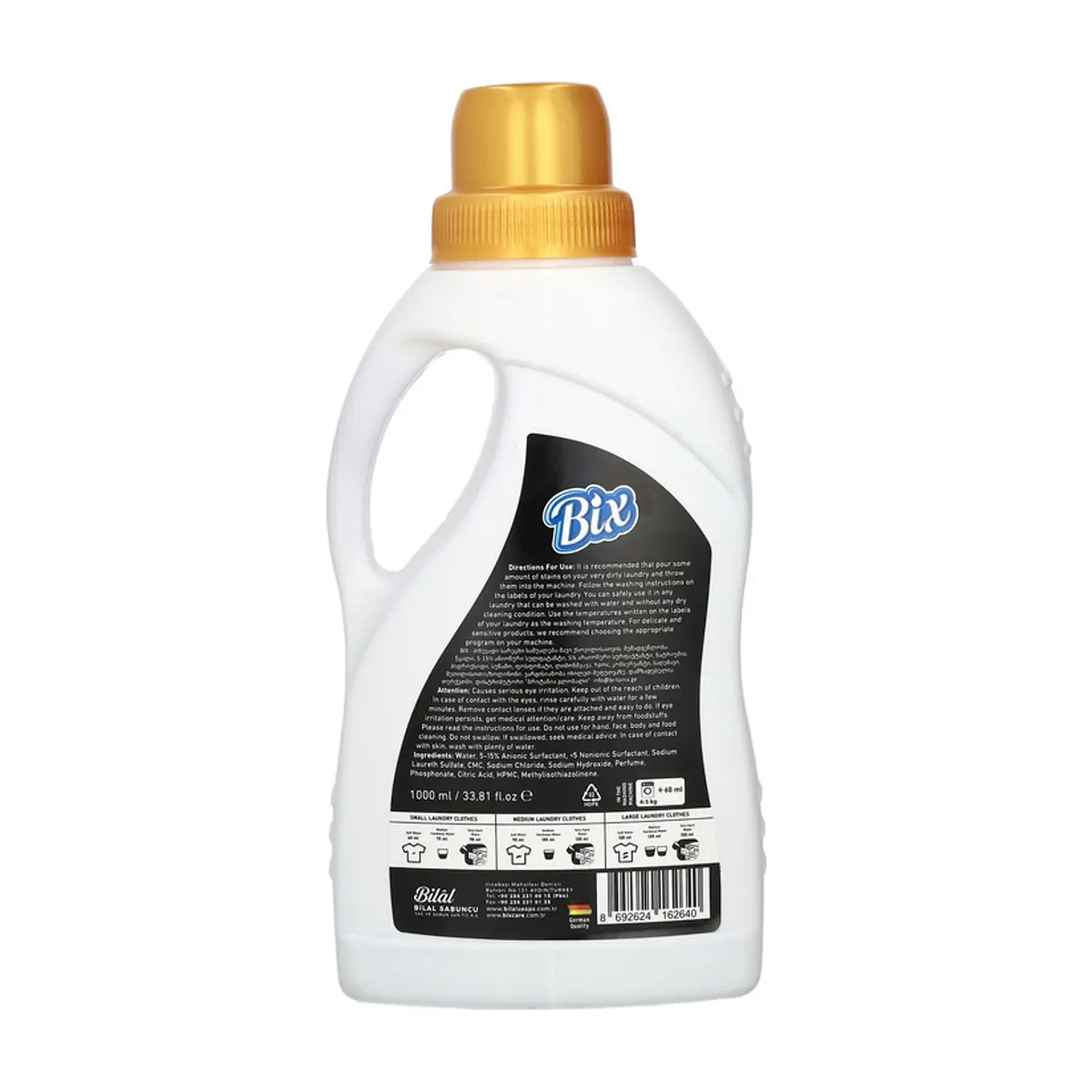 Detergente líquido para ropa negra Bix (1 L) - Thumbnail 3