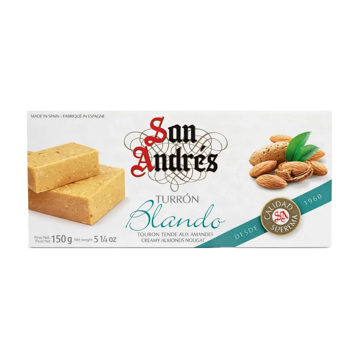 Turrón blando de almendras San Andrés (150 g / 5.29 oz)