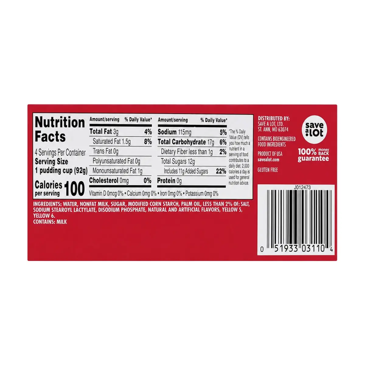 Natilla de vainilla Sunny's (4 x 92.1 g / 3.25 oz) - Thumbnail 5