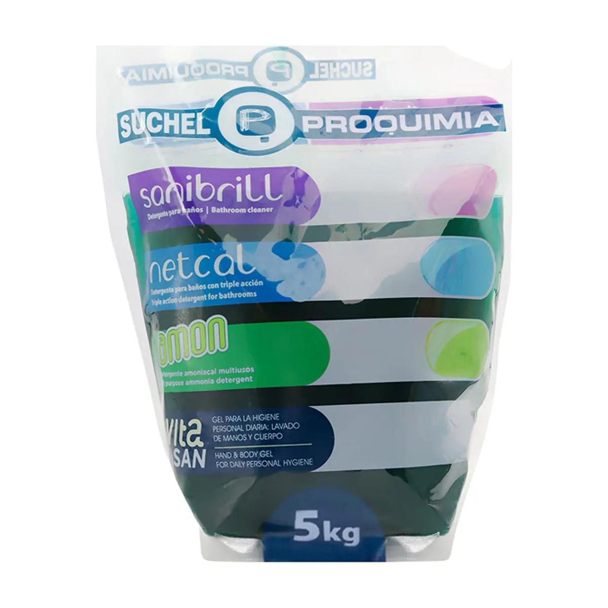 Detergente amoniacal multiusos Suchel Proquimia Amon (5 kg / 11.02 lb) - Thumbnail 5