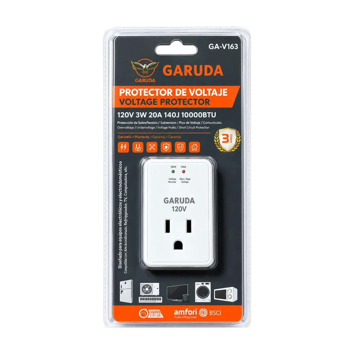 Protector de Voltaje Garuda GA-V162