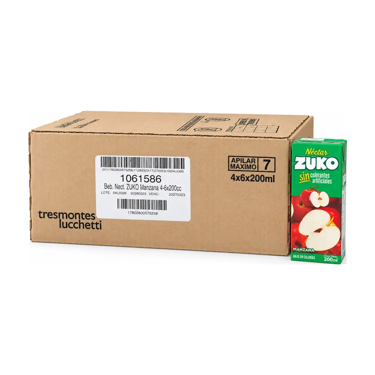 Néctar de manzana Zuko (24 x 200 ml)