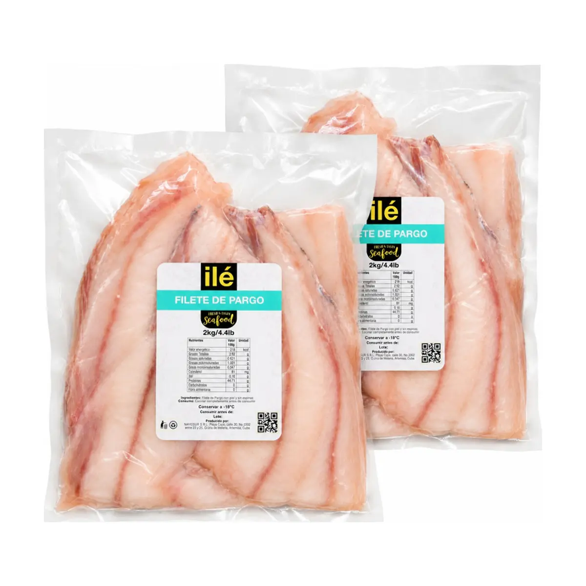 Filete de pescado pargo Ilé (2 x 2 kg / 4.4 lb) - Miniatura 1