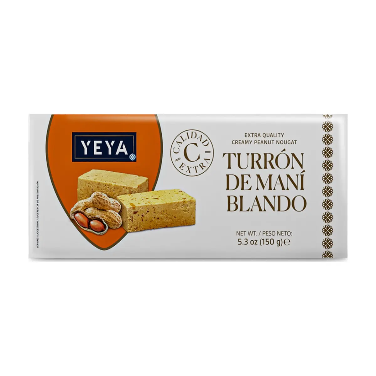 Turrón de Maní Blando Calidad Extra YEYA (150 g / 5.3 oz) - Thumbnail 2