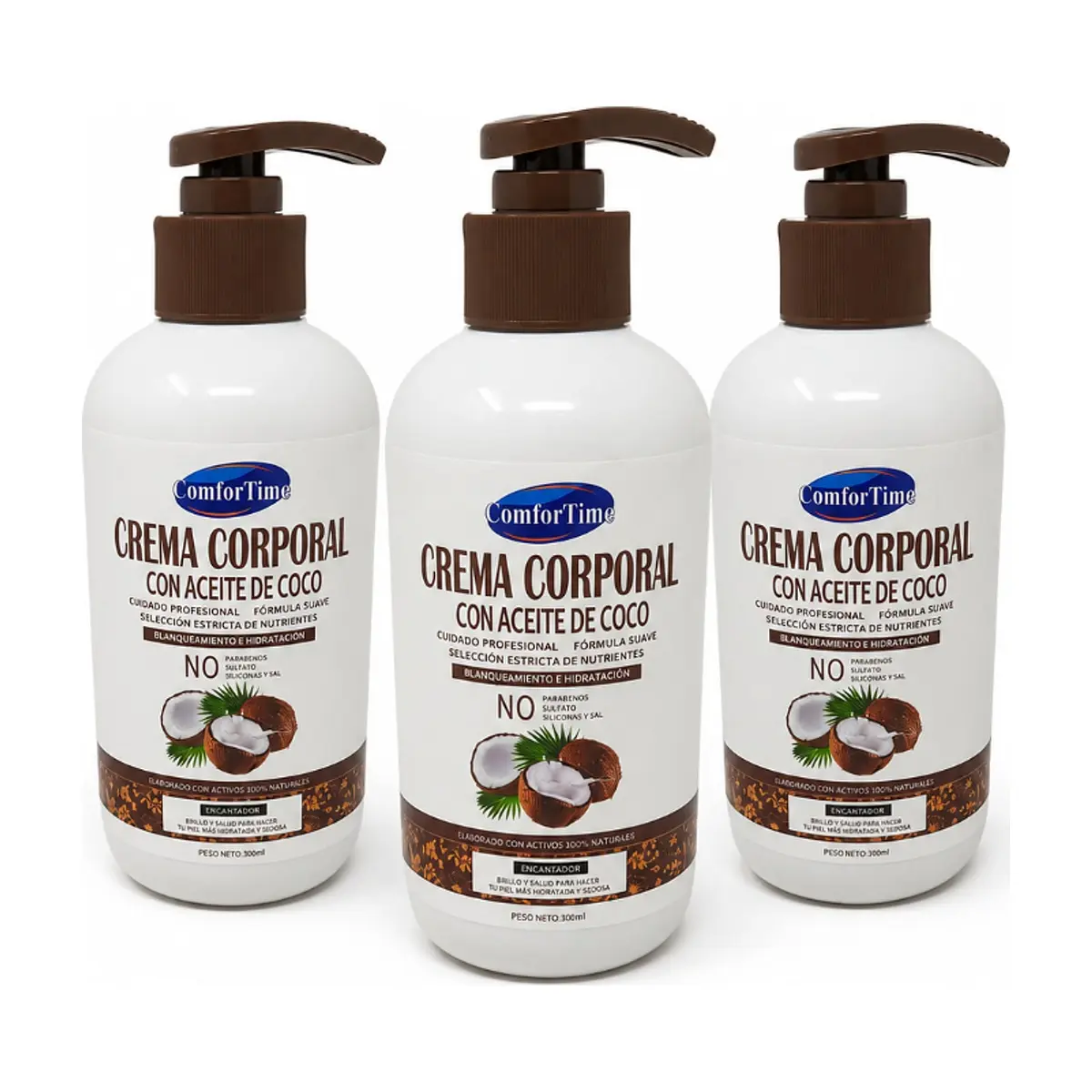 Combo trío Crema corporal de Coco