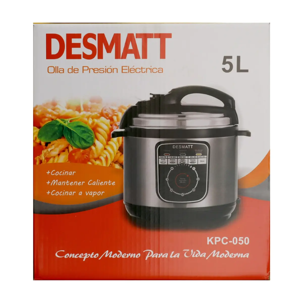 Olla de presión eléctrica -reina- 5 L Desmatt KPC-050 - Miniatura 4