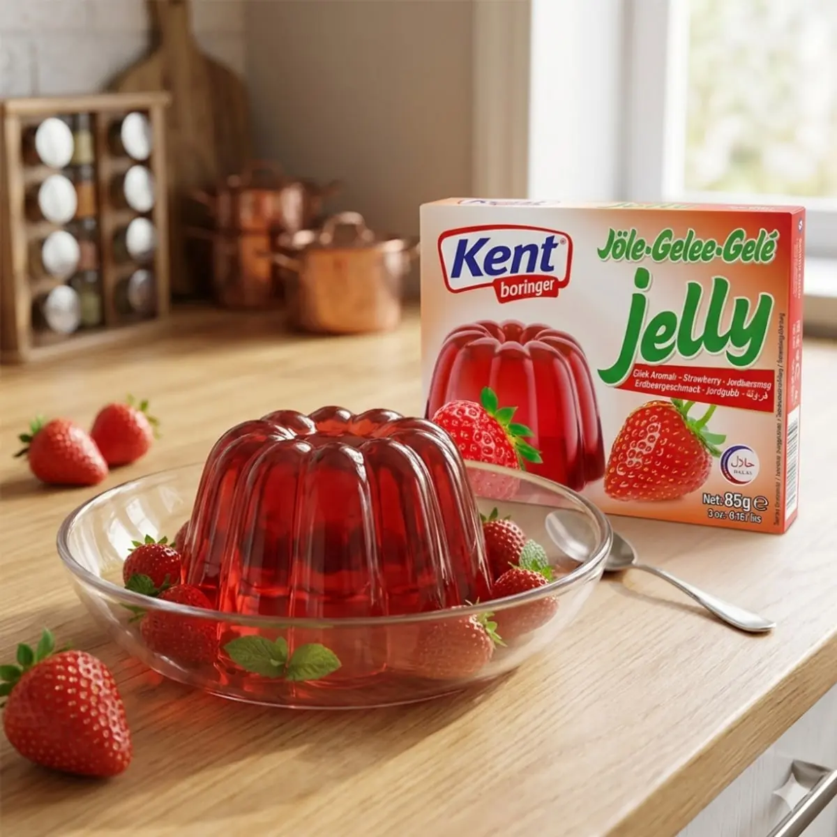 Gelatina sabor a fresa Kent boringer (85 g / 3 oz) - Thumbnail 4