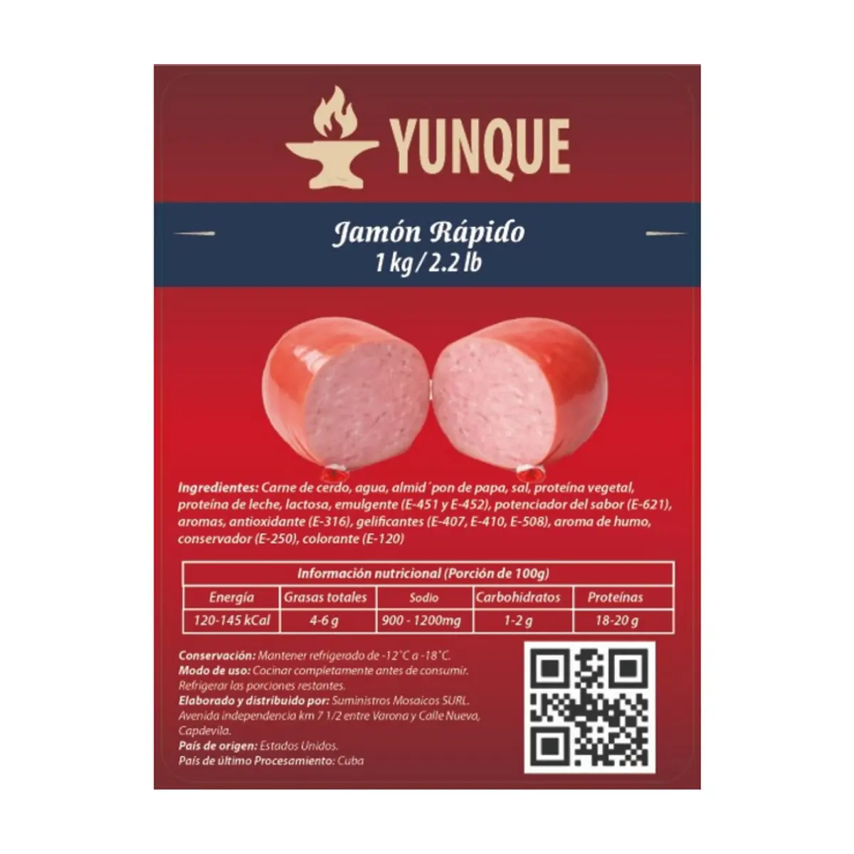 Jamón rápido Yunque (1 kg / 2.2 lb) - Thumbnail 3