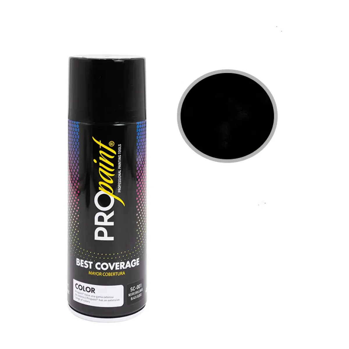 Pintura en aerosol color negro brillante Propaint (400 ml) - Thumbnail 5