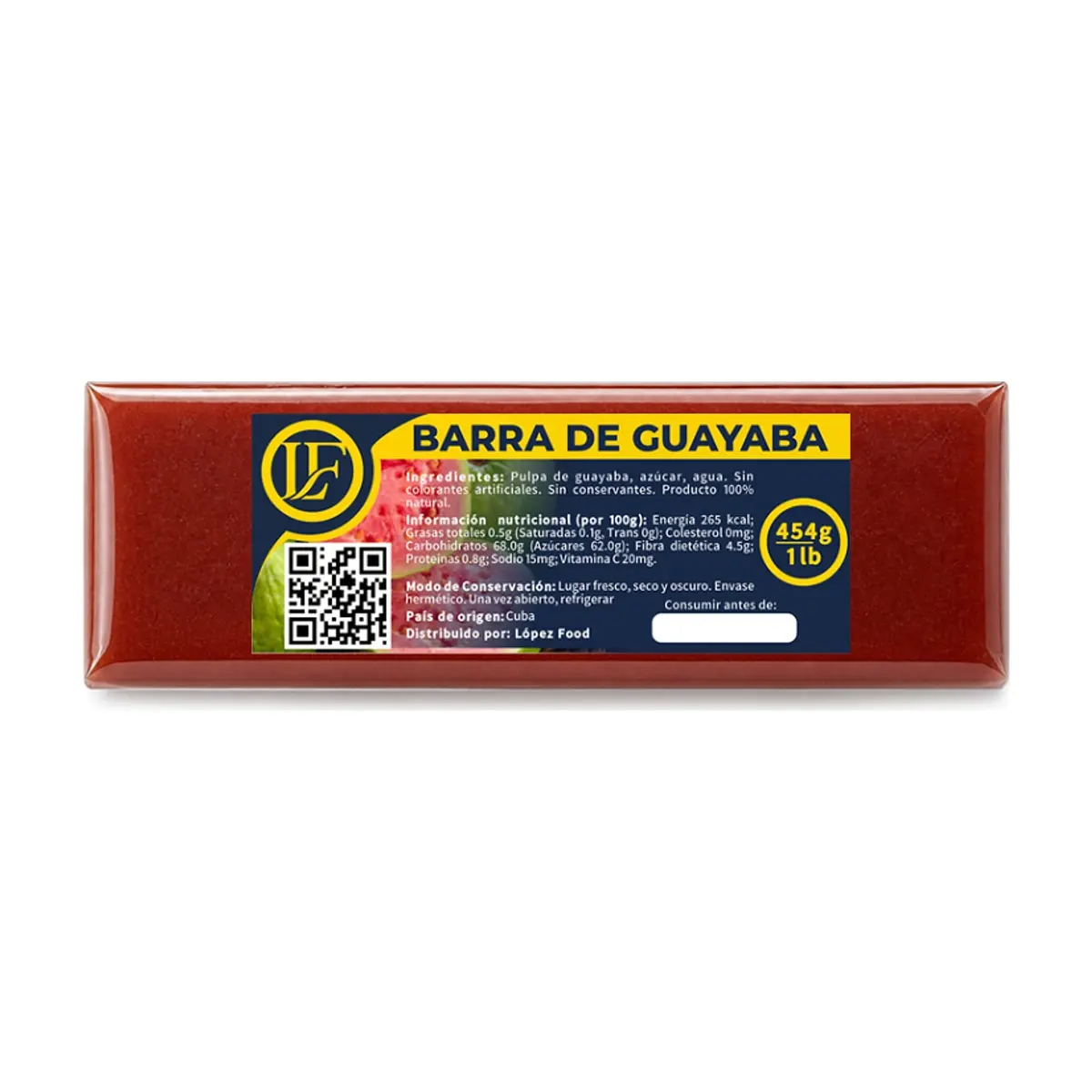 Barra de guayaba LF (454 g / 1 lb)