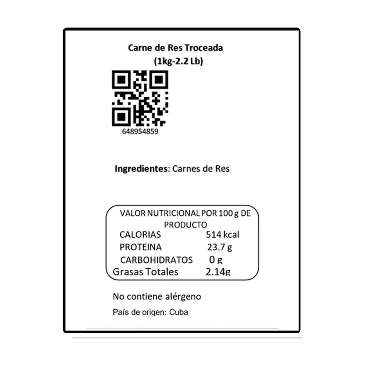 Carne de res troceada Y&D Ricos (1 kg / 2.2 lb) - Thumbnail 4