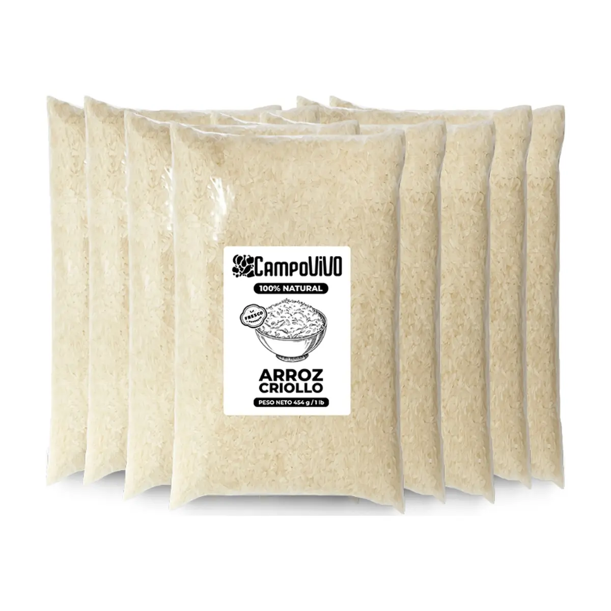Arroz criollo Campo Vivo (8 x 454 g / 1 lb)