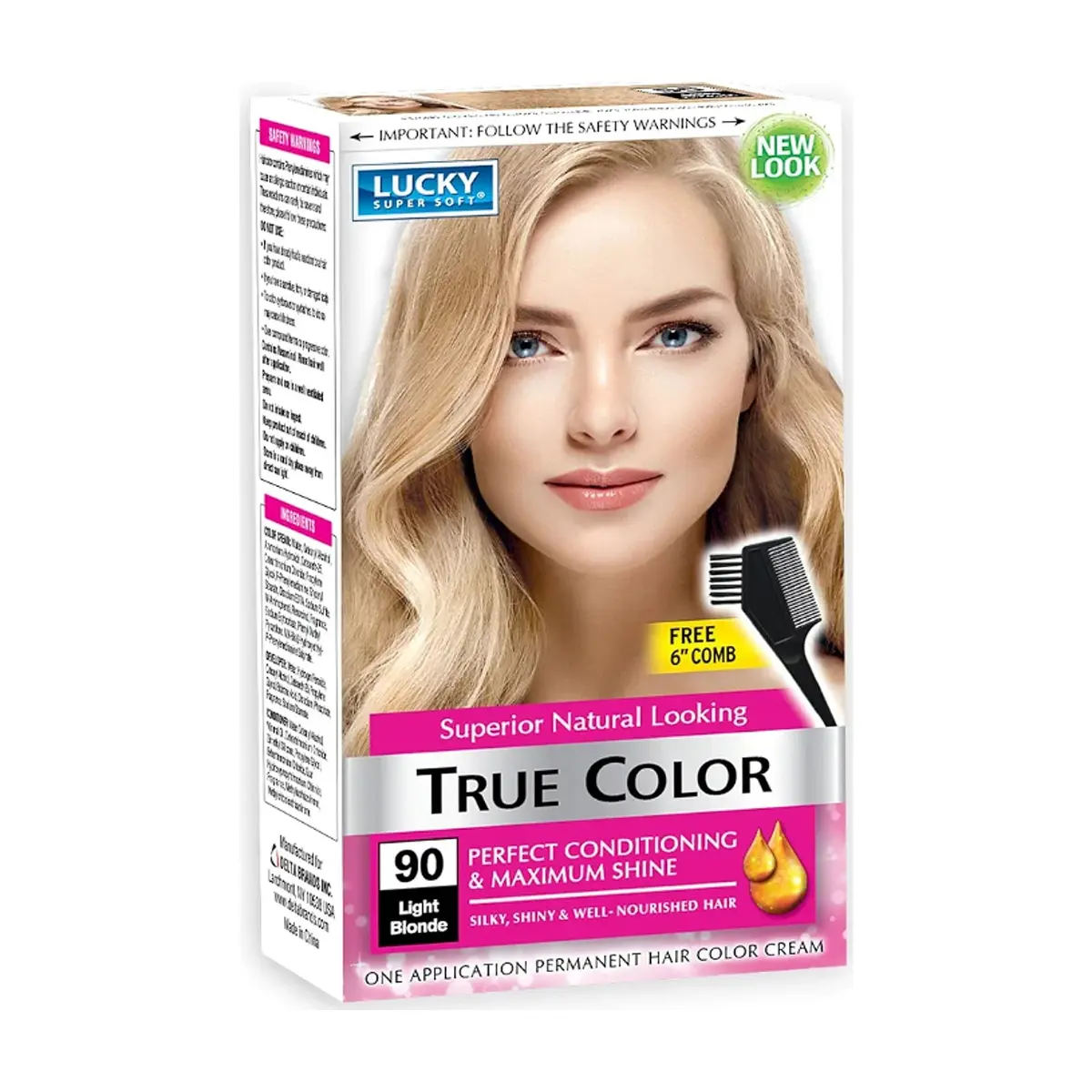 Tinte de cabello para mujer color rubio claro #90 Lucky Super Soft (40 ml / 1.36 fl. oz)