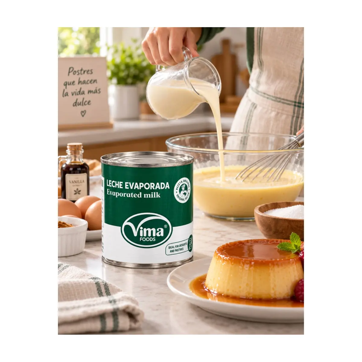 Leche evaporada Vima Foods (377 ml) - Miniatura 4
