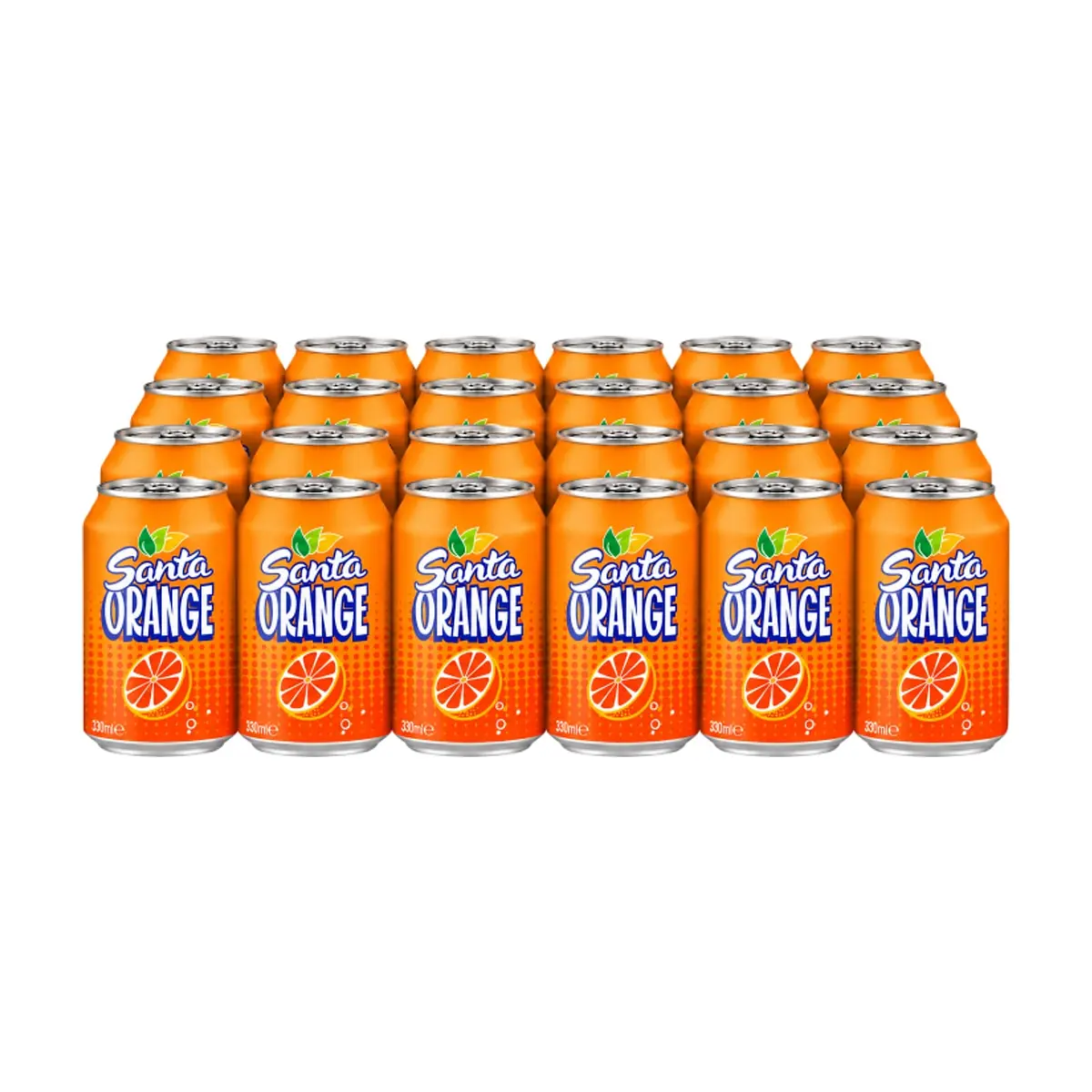 Refresco gaseado de naranja Santa (24 x 330 ml) - Miniatura 1