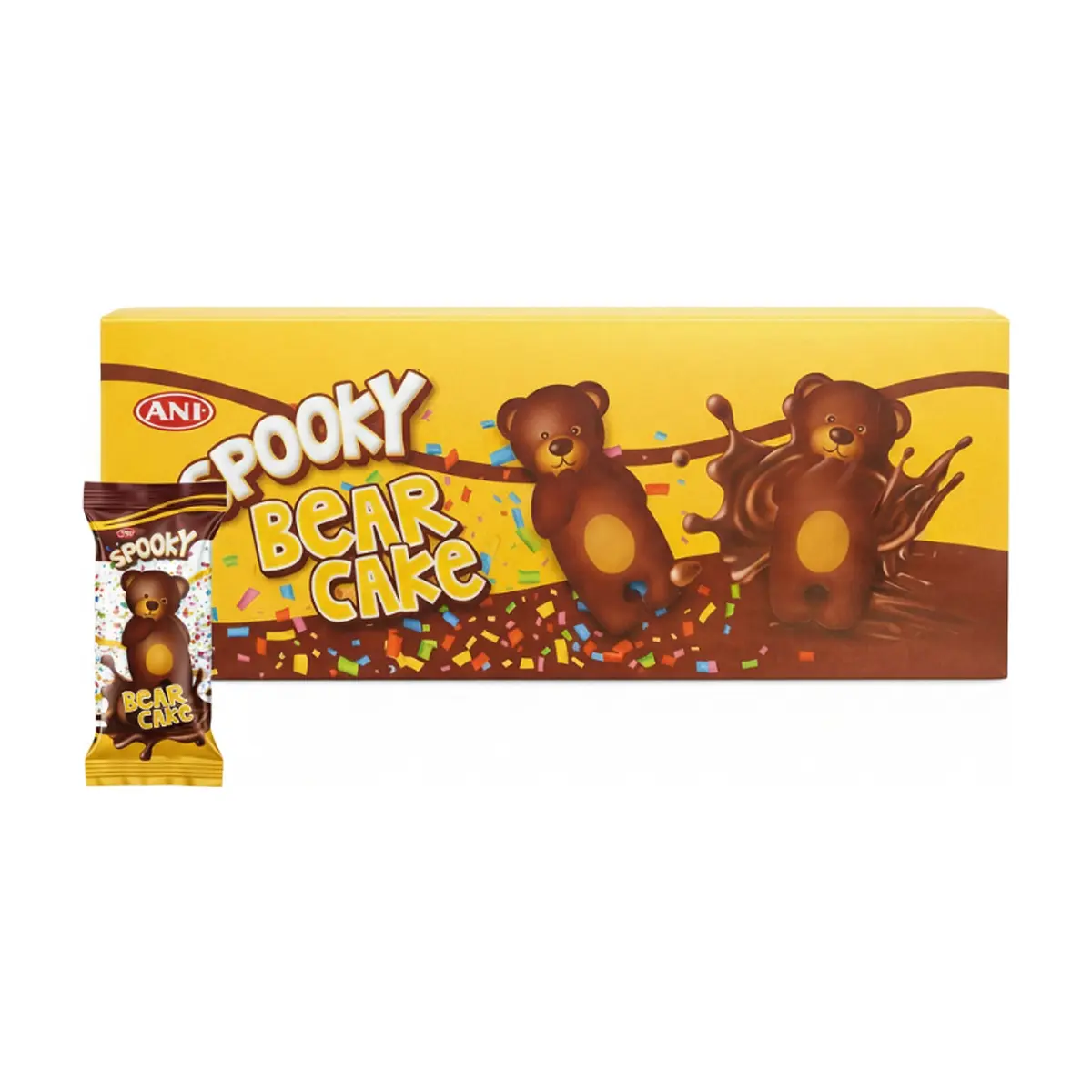 Pastel de chocolate en forma de osito Spooky Ani (24 x 40 g / 1.41 oz) - Imagen 1