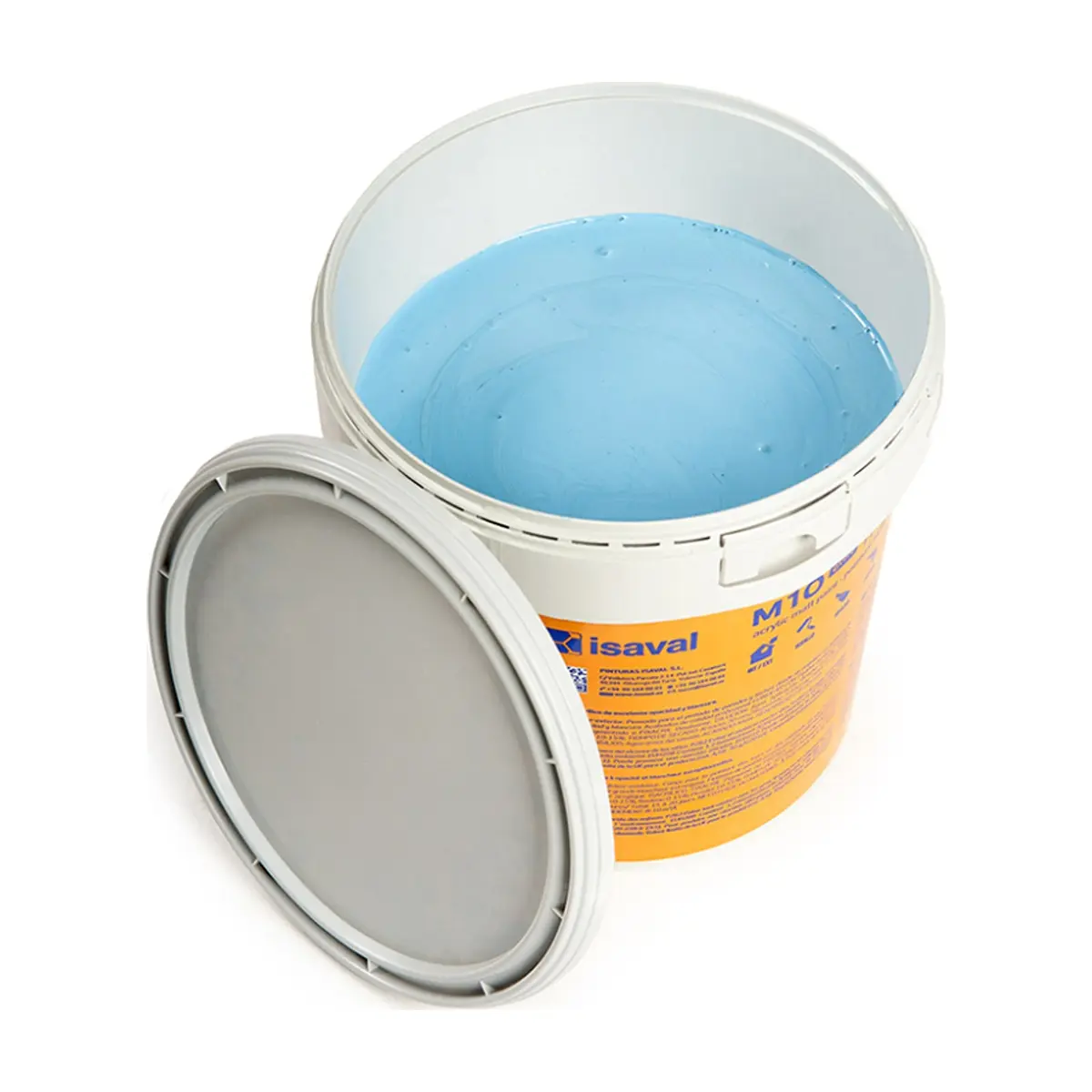 Pintura acrílica interior y exterior color azul cielo M - 10 Isaval (5 Kg / 11 lb) - Thumbnail 3