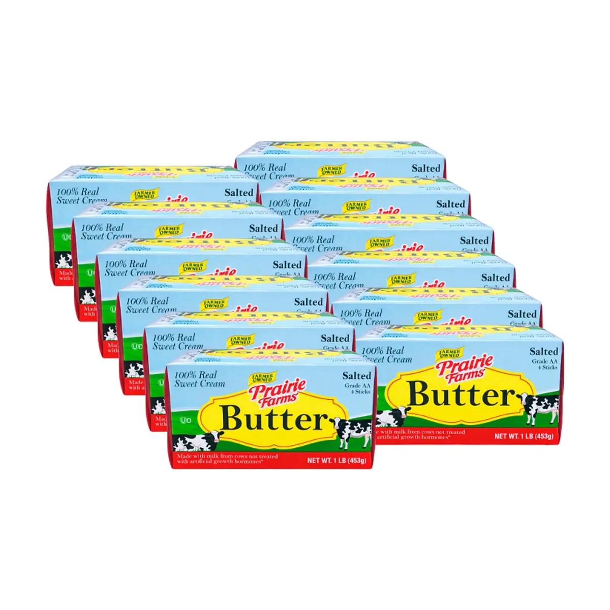 Mantequilla con sal Prairie Farms (12 x 453 g / 1 lb)