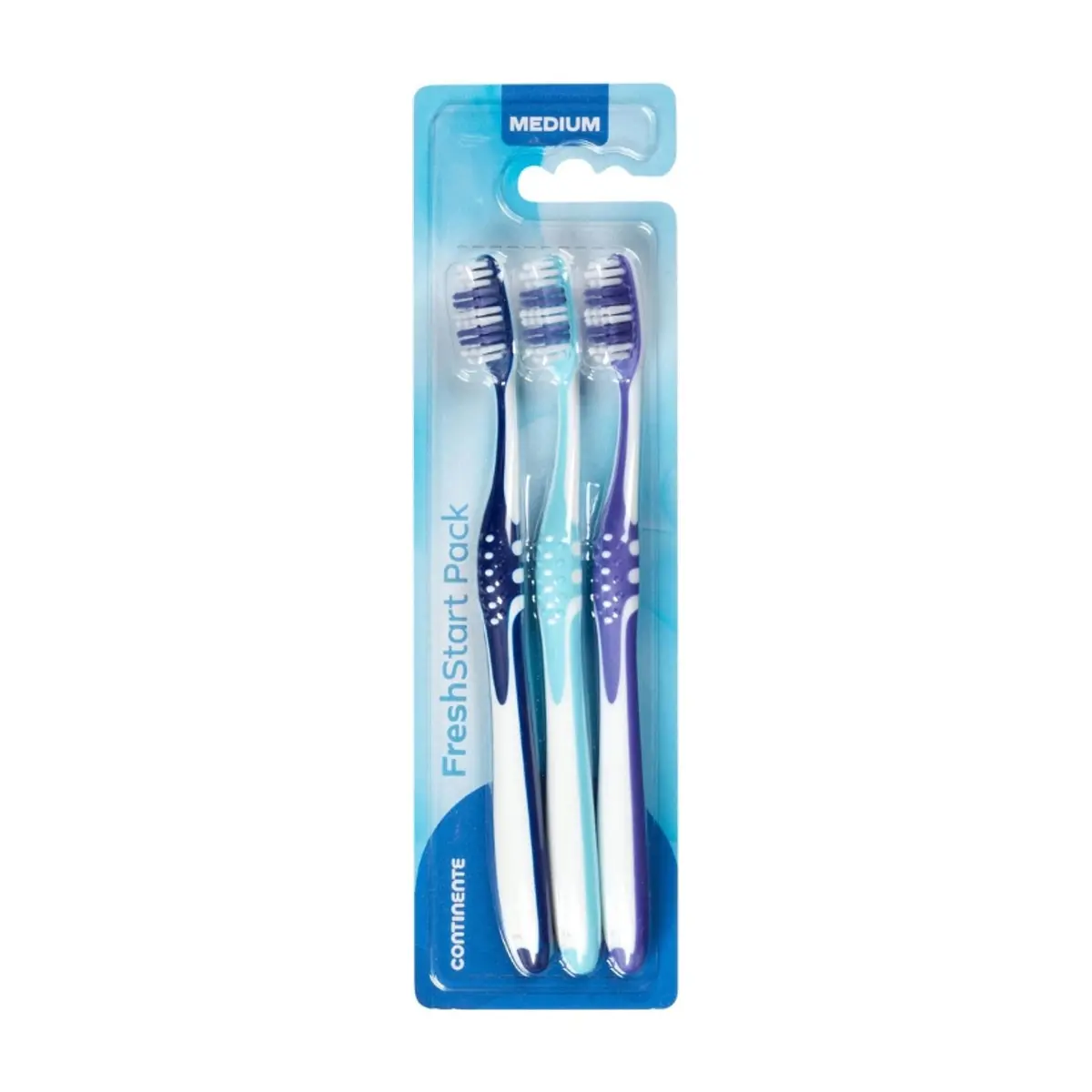 Cepillo de dientes de dureza media FreshStart (3 U)