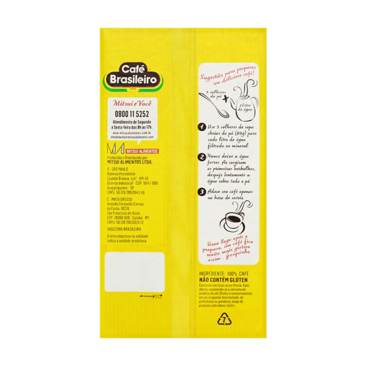 Café tradicional Brasileiro (5 x 500 g / 1.1 lb) - Miniatura 2