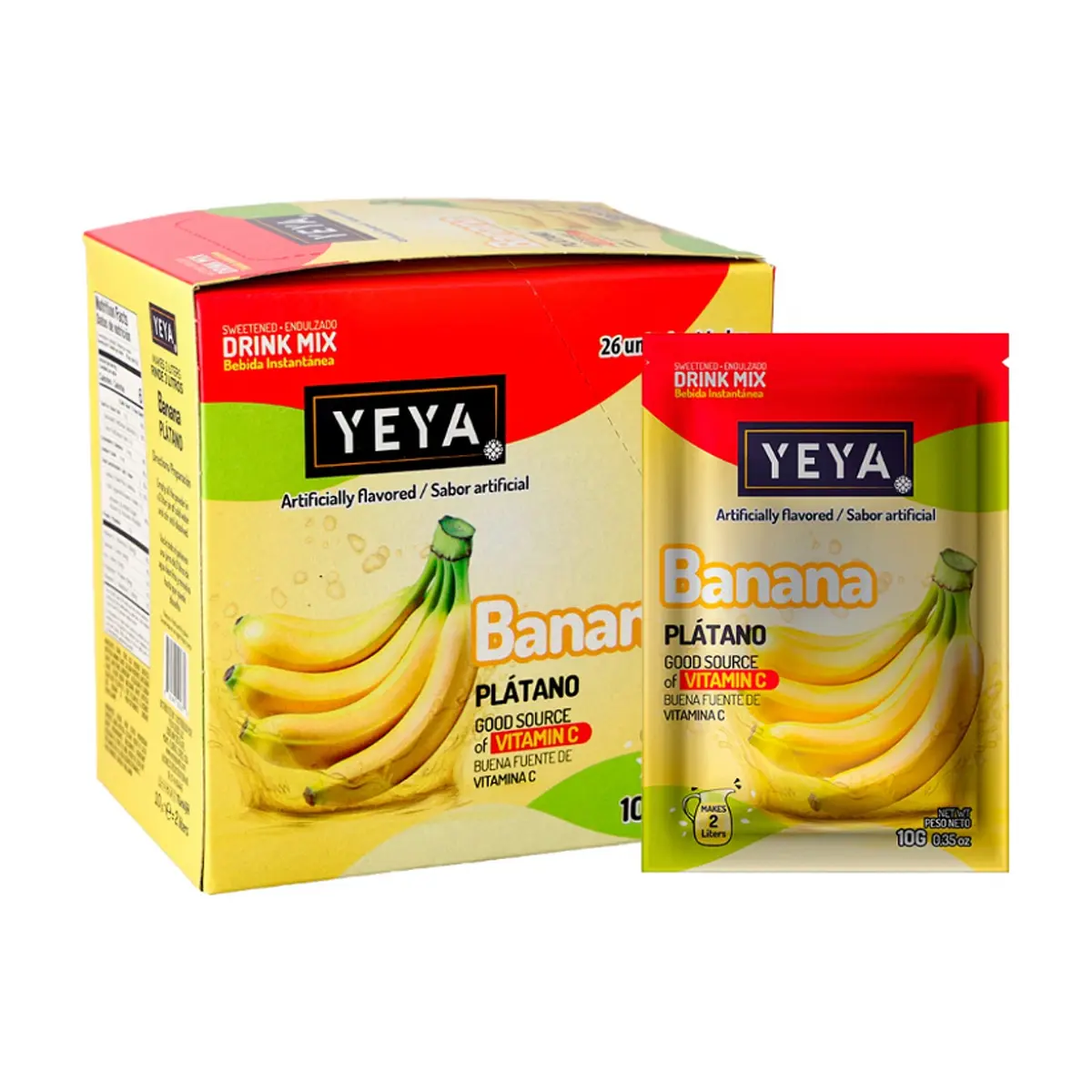 Refresco instantáneo sabor plátano YEYA (26 x 10 g / 0.35 oz)
