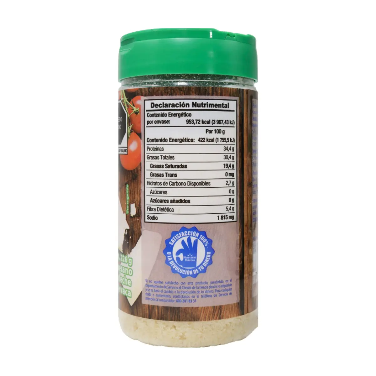 Queso parmesano molido Great Value (226 g / 7.97 oz) - Miniatura 4