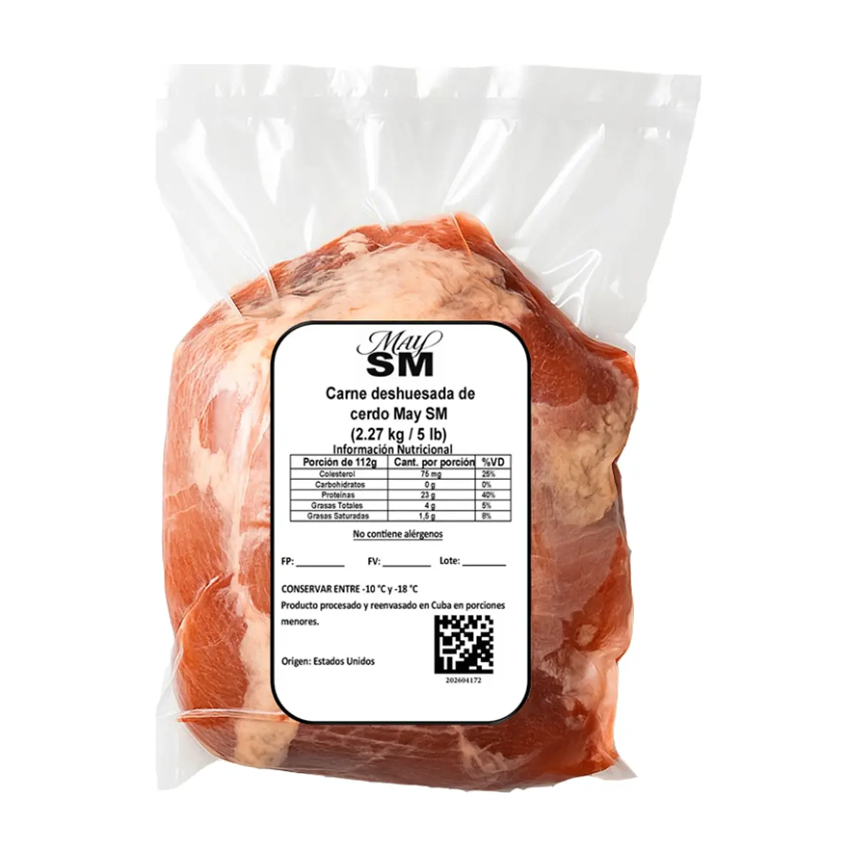 Carne deshuesada de cerdo May SM (2.27 kg / 5 lb) - Thumbnail 2