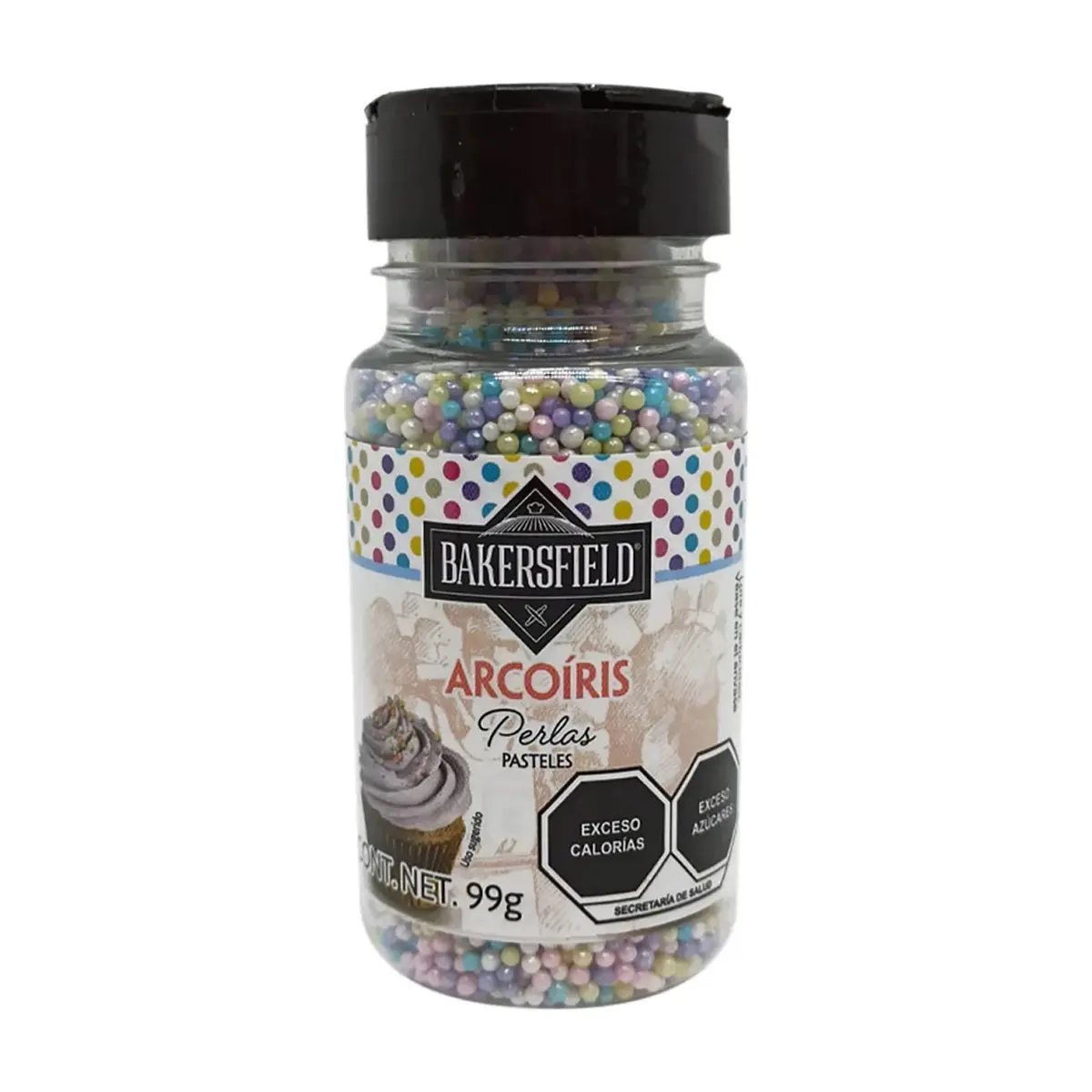 Perlas arcoíris para decorar postres Bakersfield (99 g / 3.5 oz)