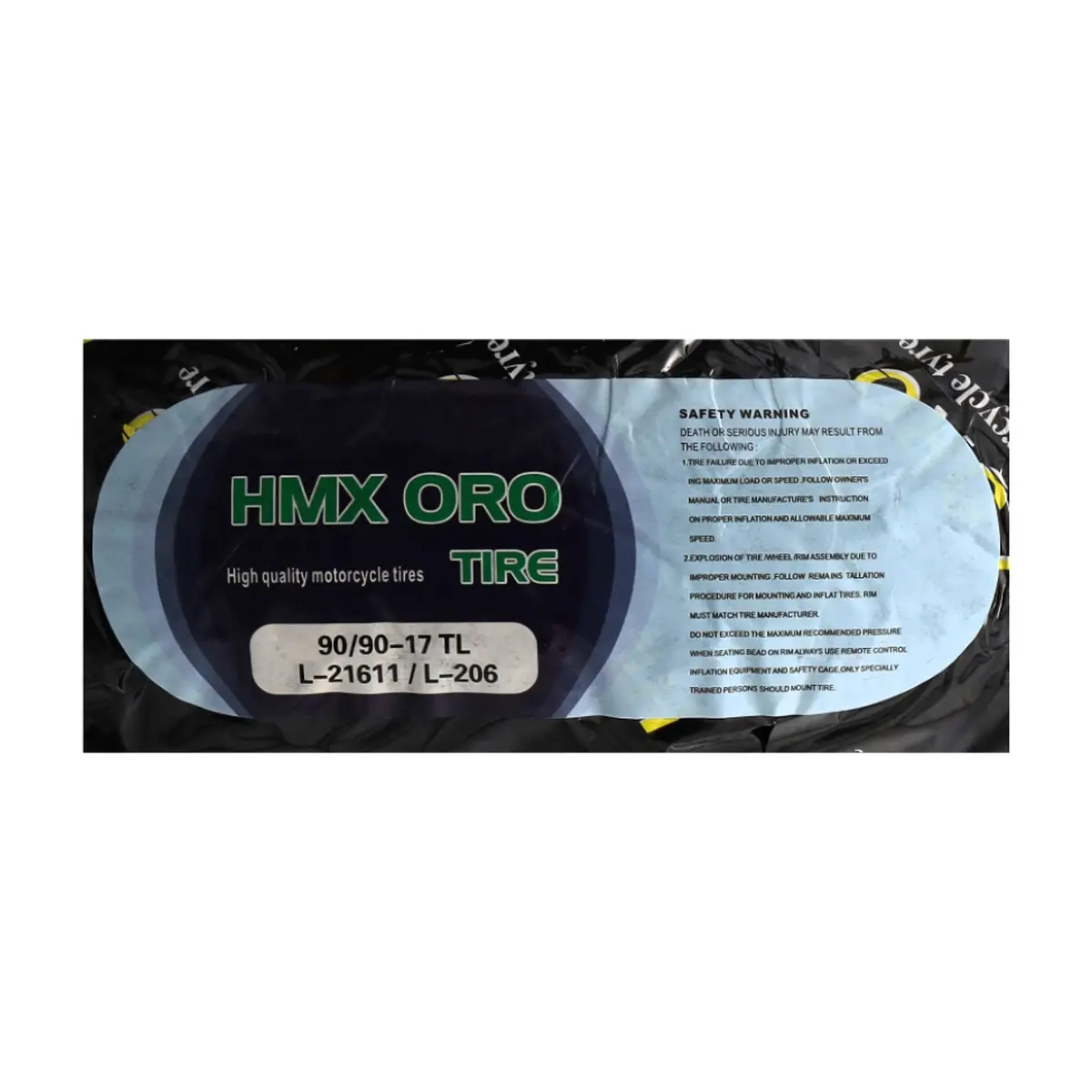 Neumático para moto -Hmx Oro 90 x 90 R17 Tl - Thumbnail 4