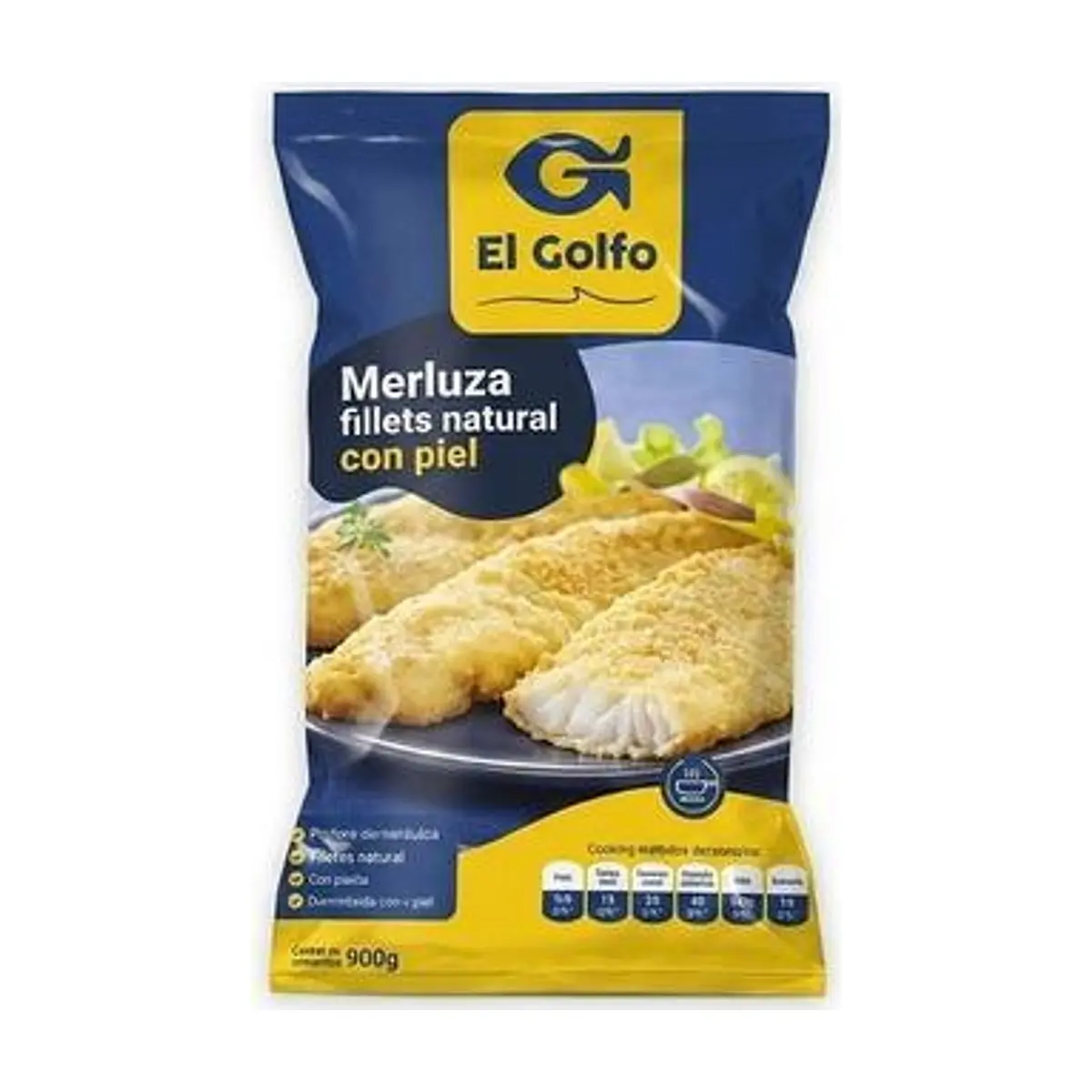 Filete de Merluza con Piel y sin Espinas (1 kg) EL GOLFO