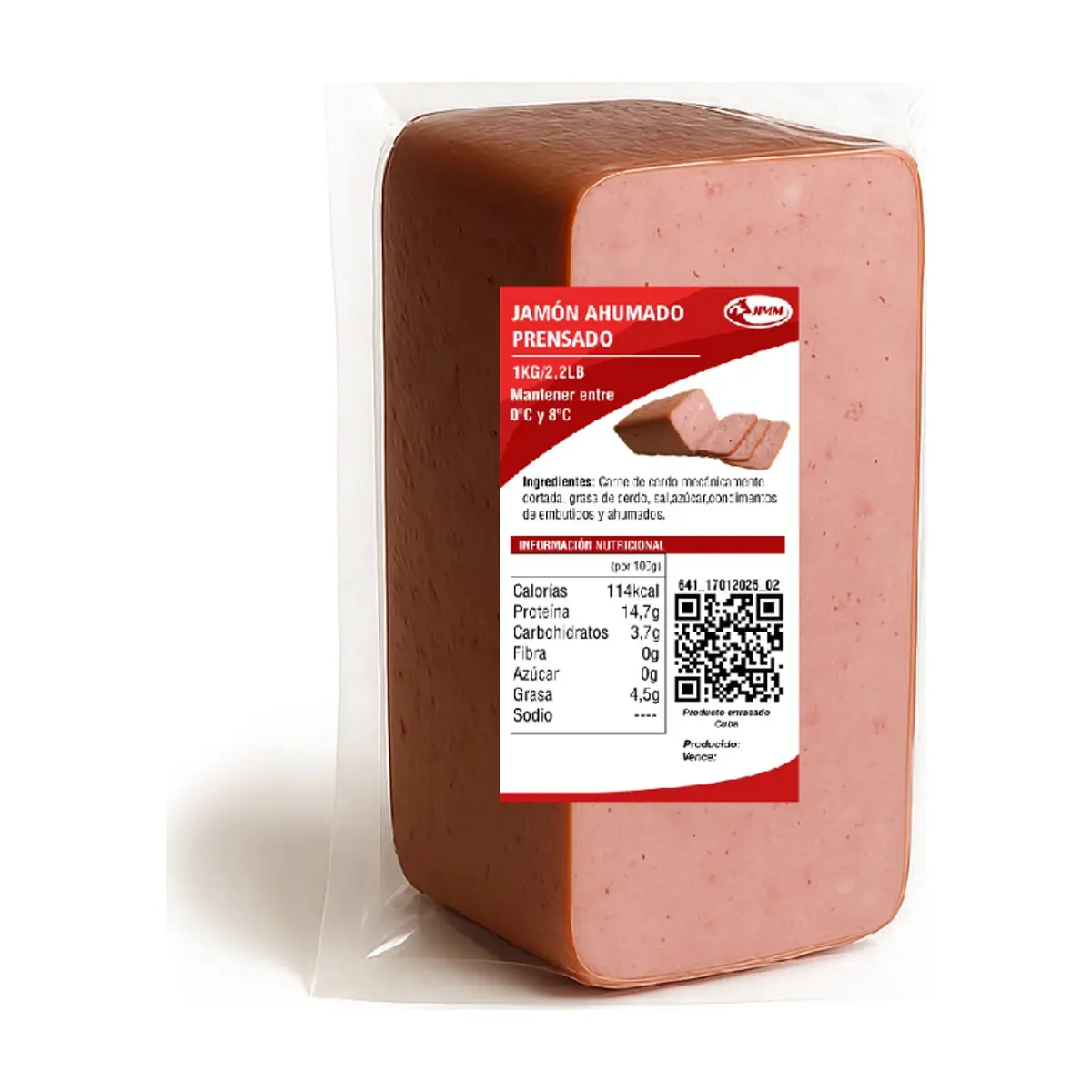 Jamón ahumado prensado Jimm (1 kg / 2.2 lb)