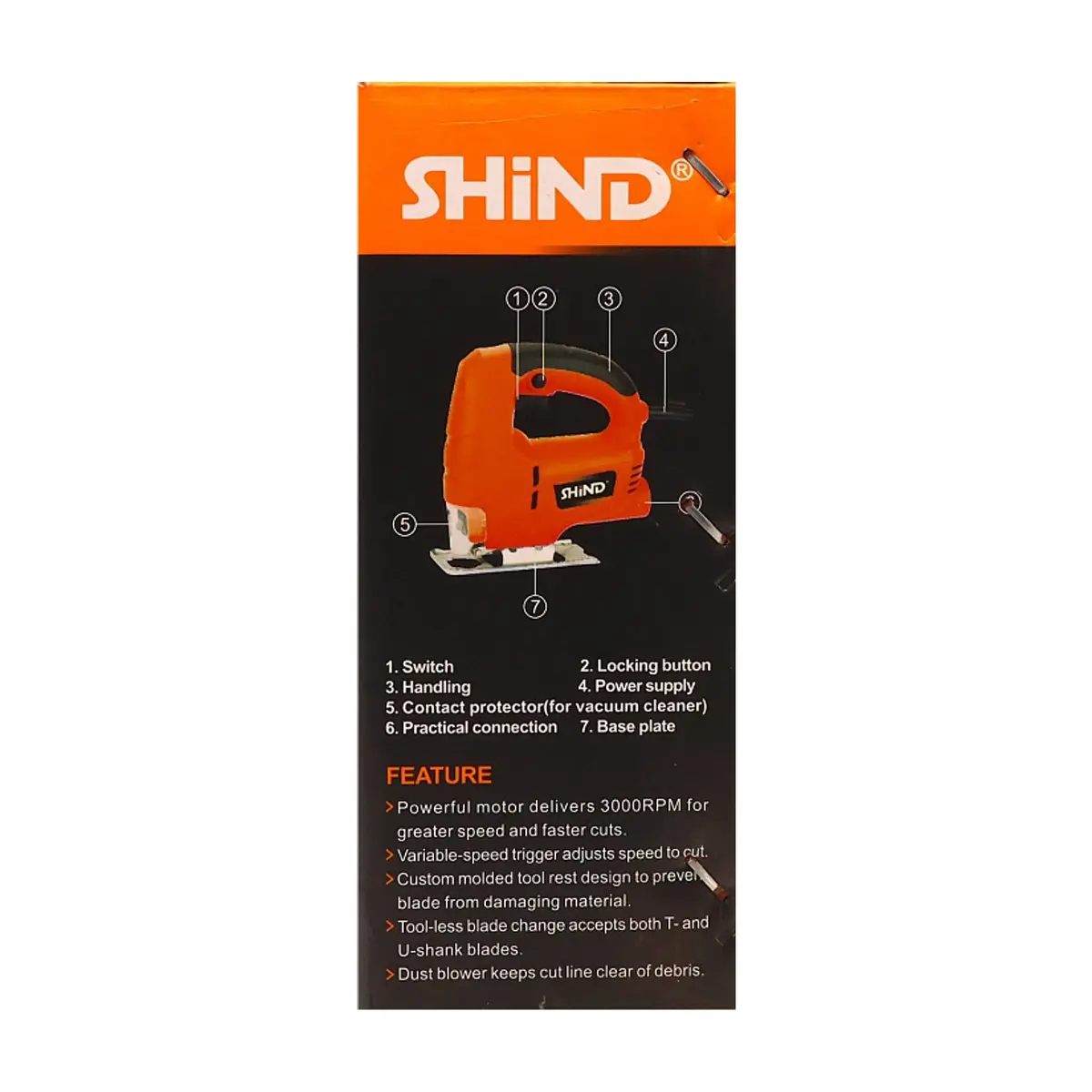 Sierra caladora de 350 W Shind SD 37654 - Thumbnail 3