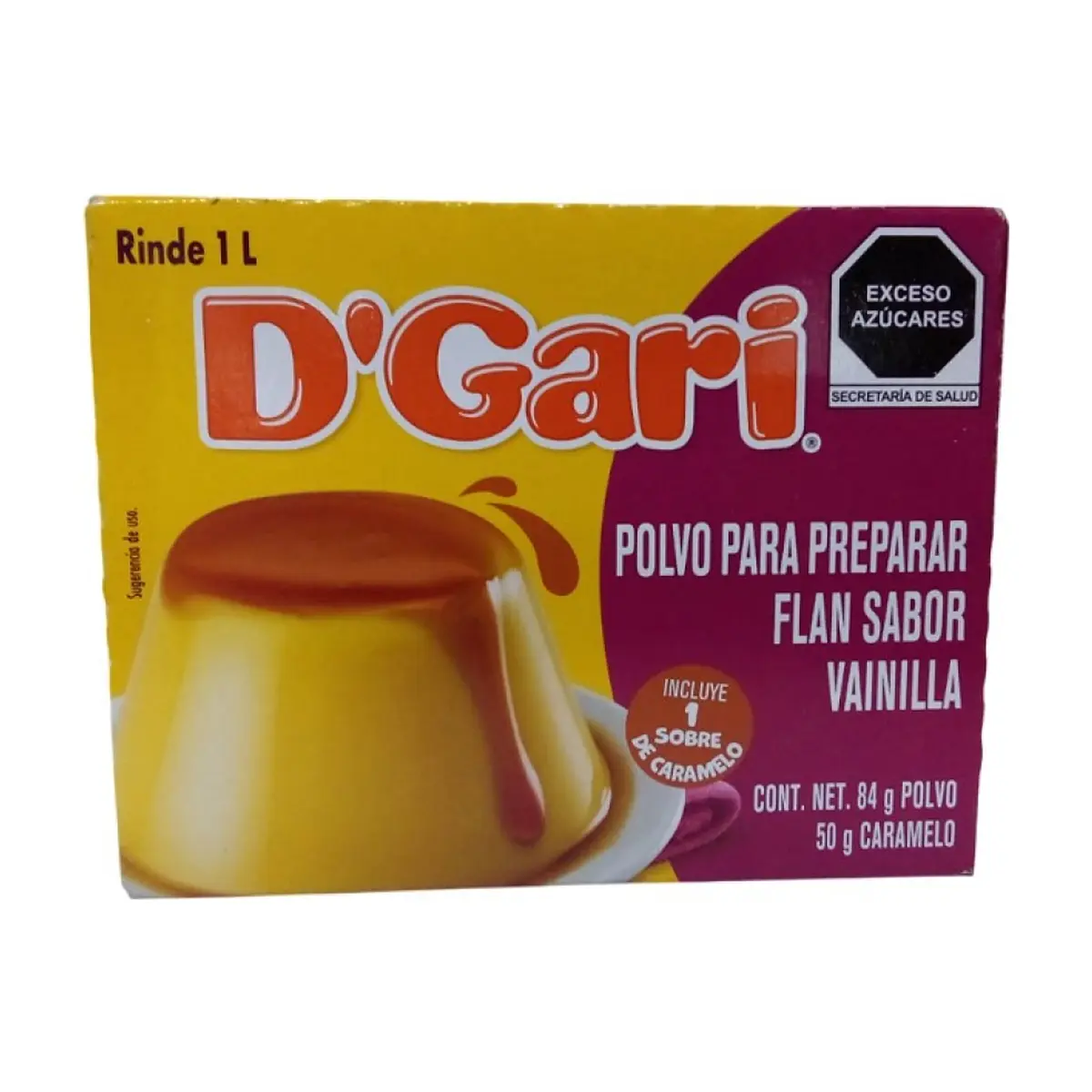 Polvo para preparar flan sabor vainilla D'Gari (134 g / 4.7 oz) - Thumbnail 3