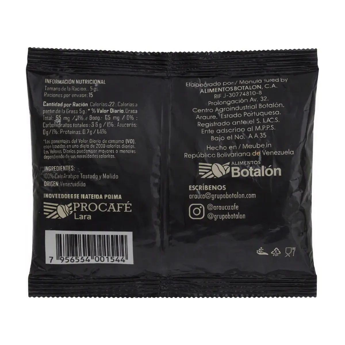 Café tostado y molido gourmet Arauca (50 g / 1.76 oz) - Thumbnail 2