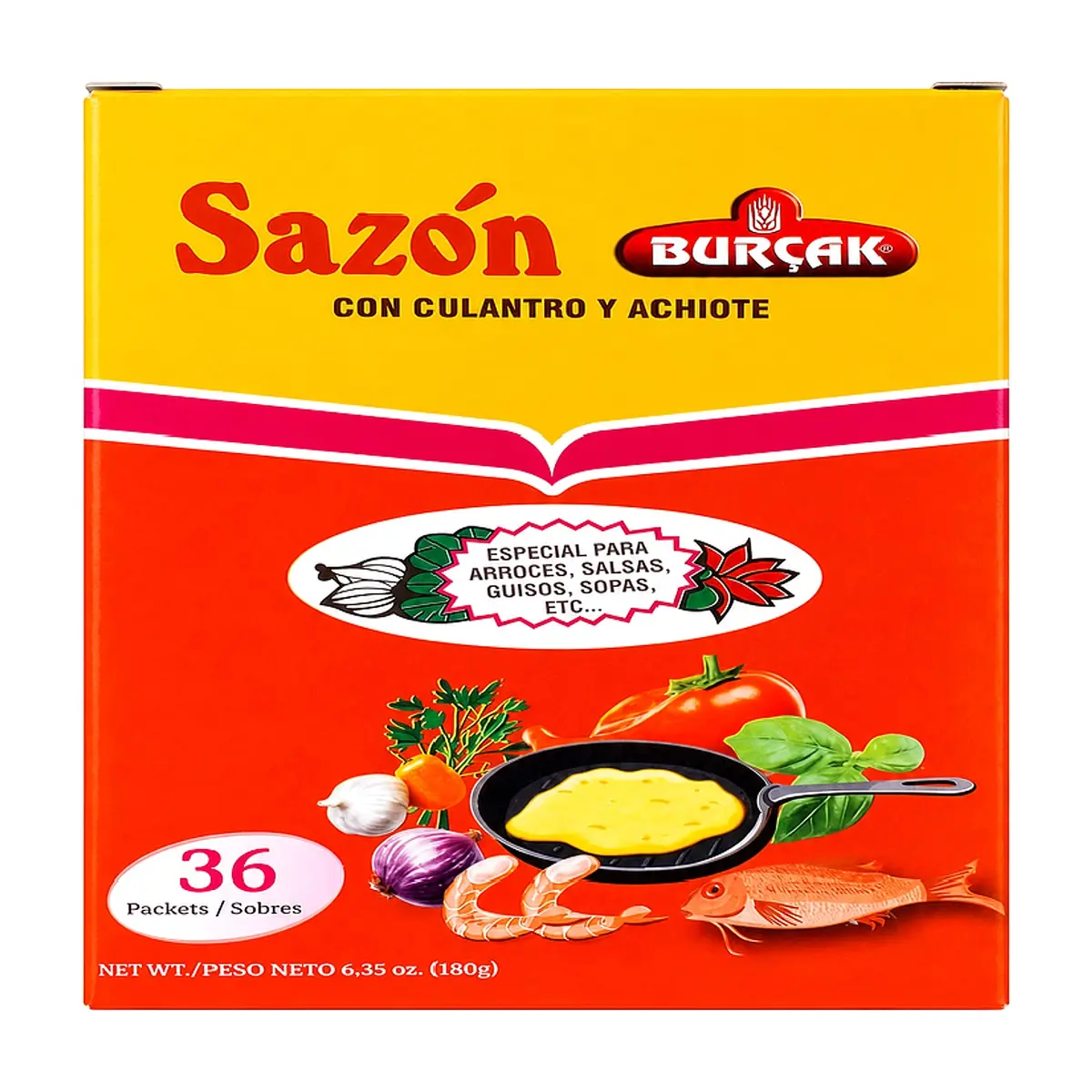 Sazón con Cilantro y Achiote Burçak — (36 x 5g)