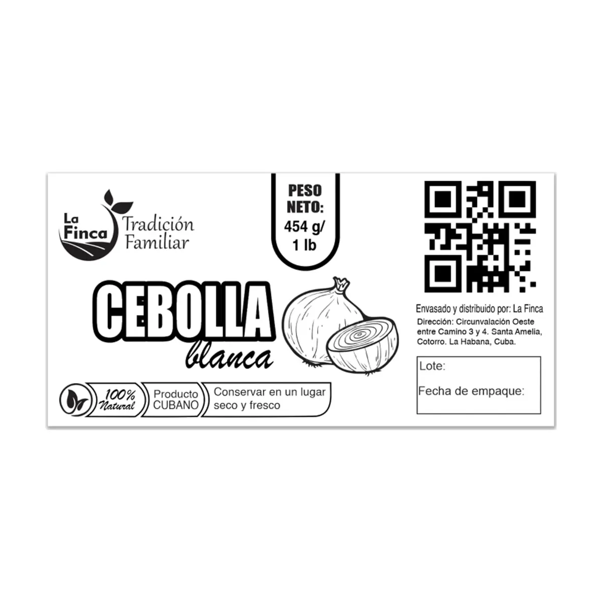 Cebolla blanca La Finca (454 g / 1 lb) - Thumbnail 3