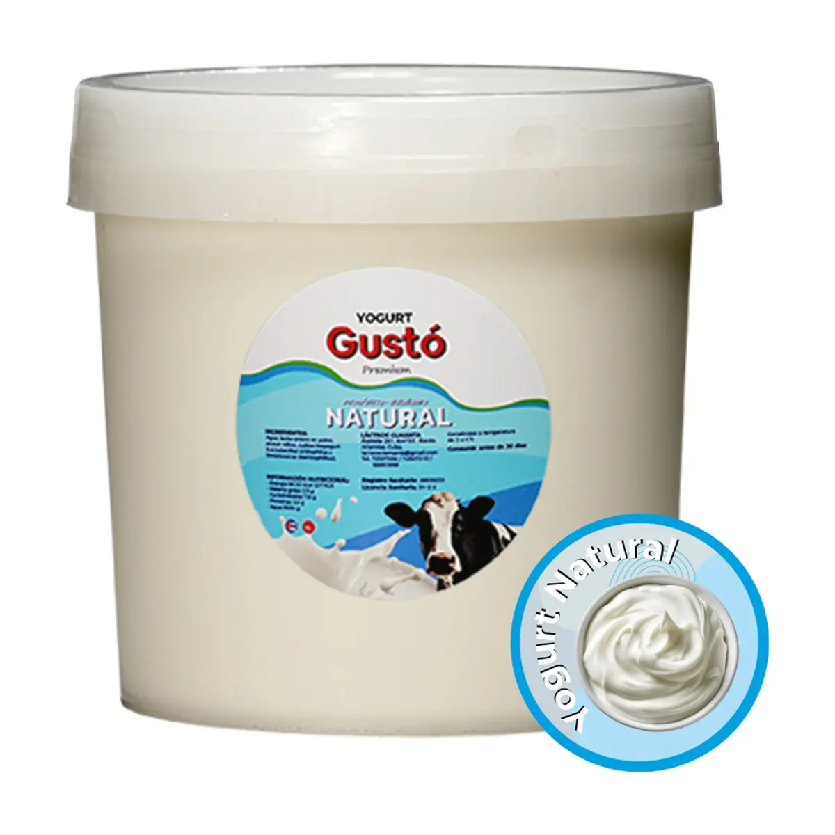 Yogurt Probiótico Natural Gustó Premium (4 L)