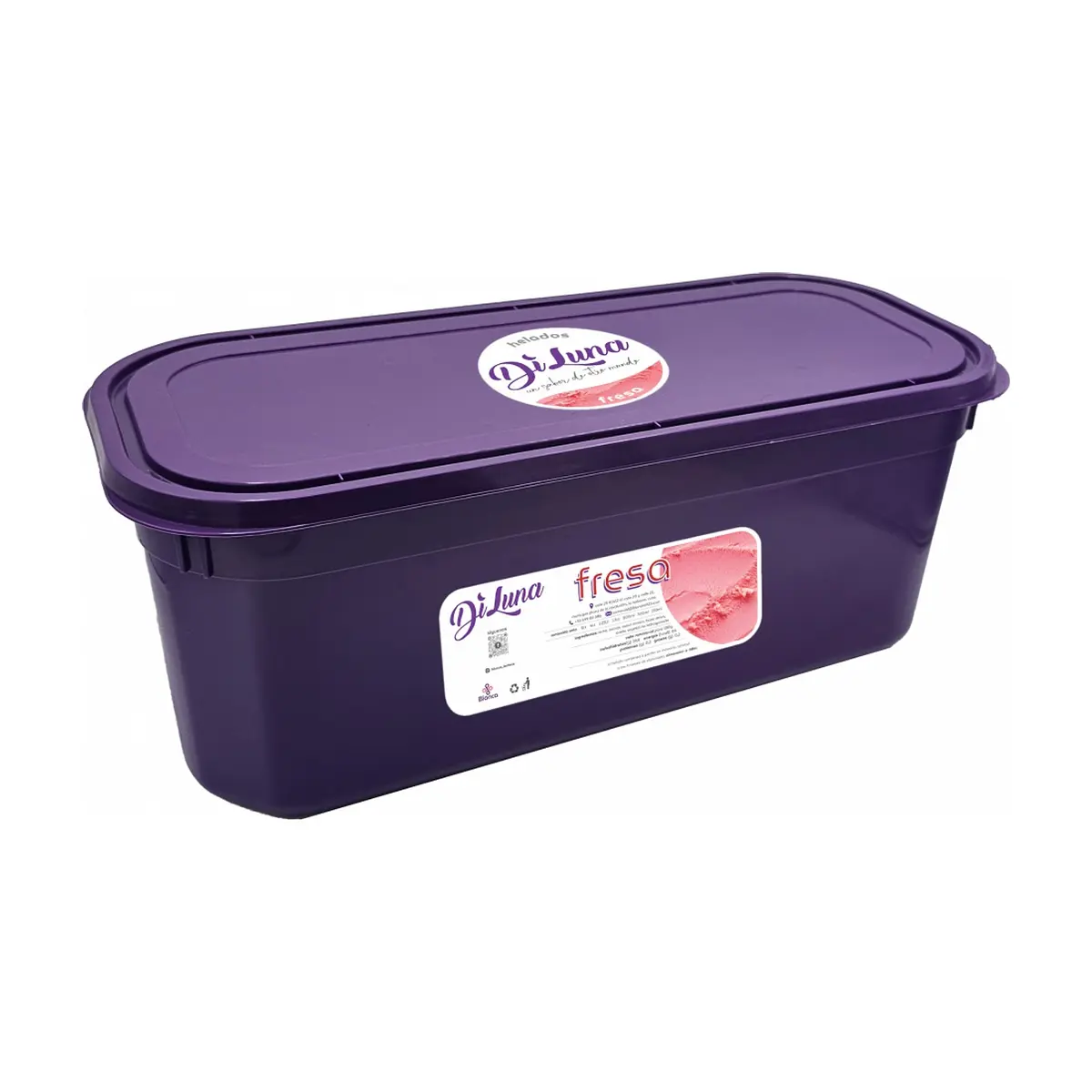 Helado sabor fresa DiLuna (5 L)