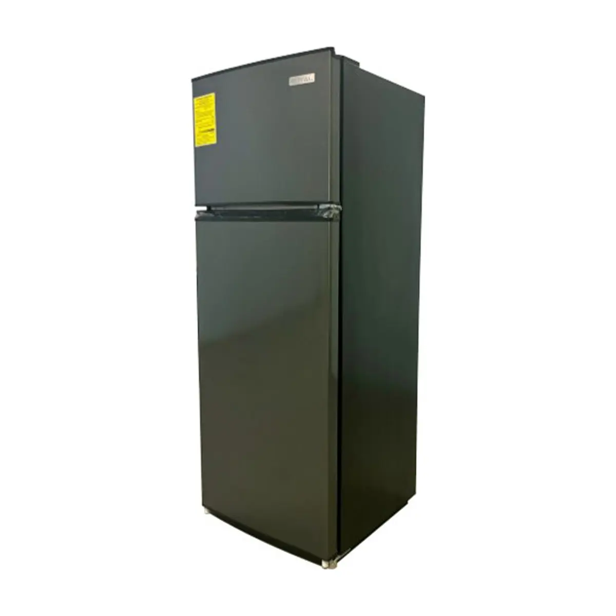Refrigerador de 8.5 pies cúbicos negro con puertas gris oscuro Royal RF85S