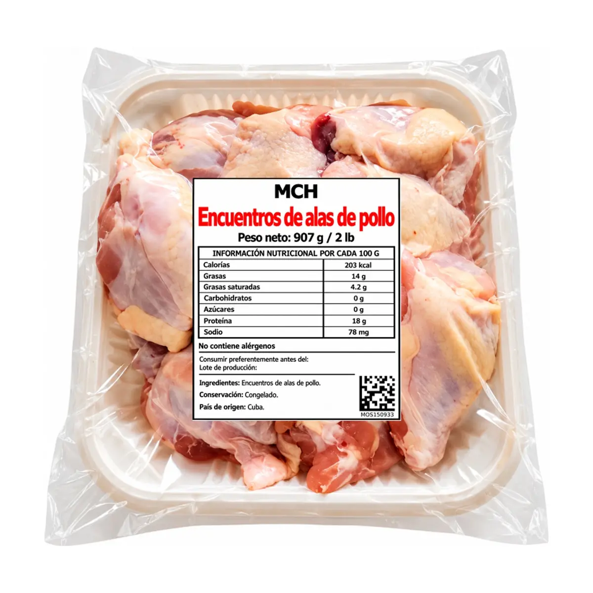 Encuentros de alas de pollo MCH (907 g / 2 lb)