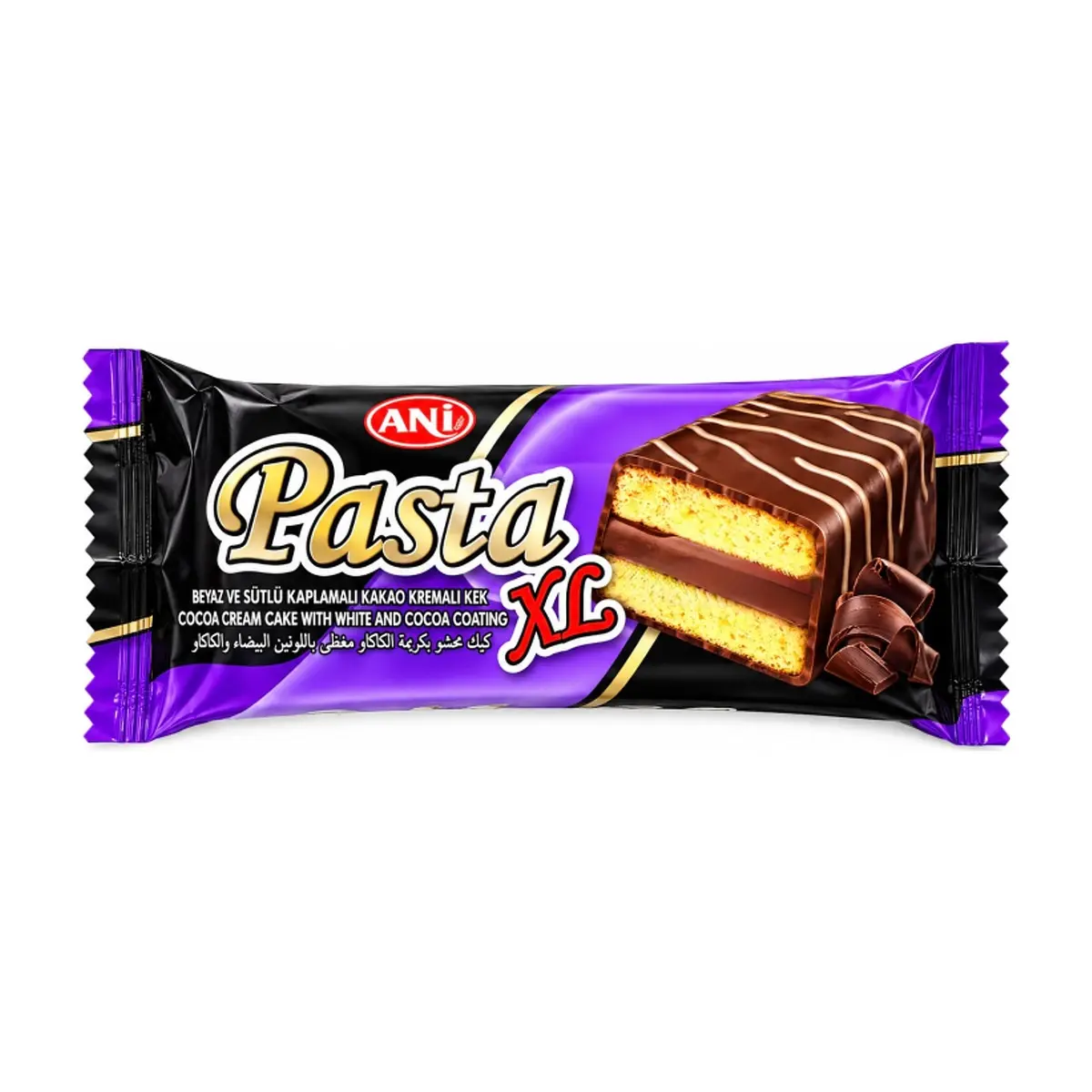 Pastel de crema de cacao con cobertura blanca y de cacao Pasta XL Ani (40 g / 1.41 oz) - Miniatura 1