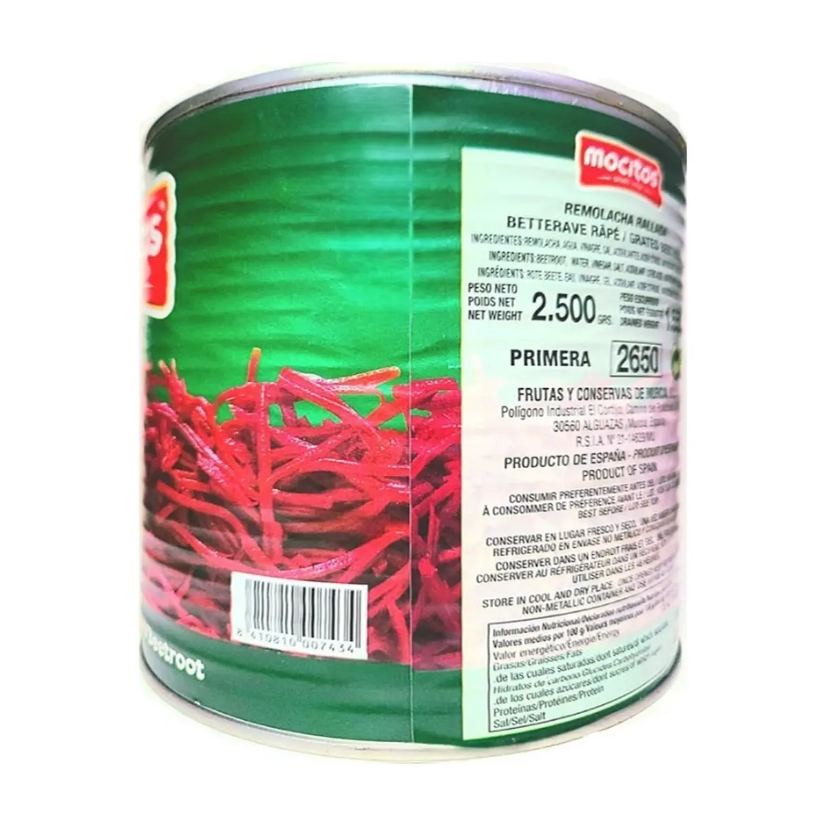 Remolacha roja rallada Mocitos (2.5 kg / 5.5 lb) - Miniatura 4