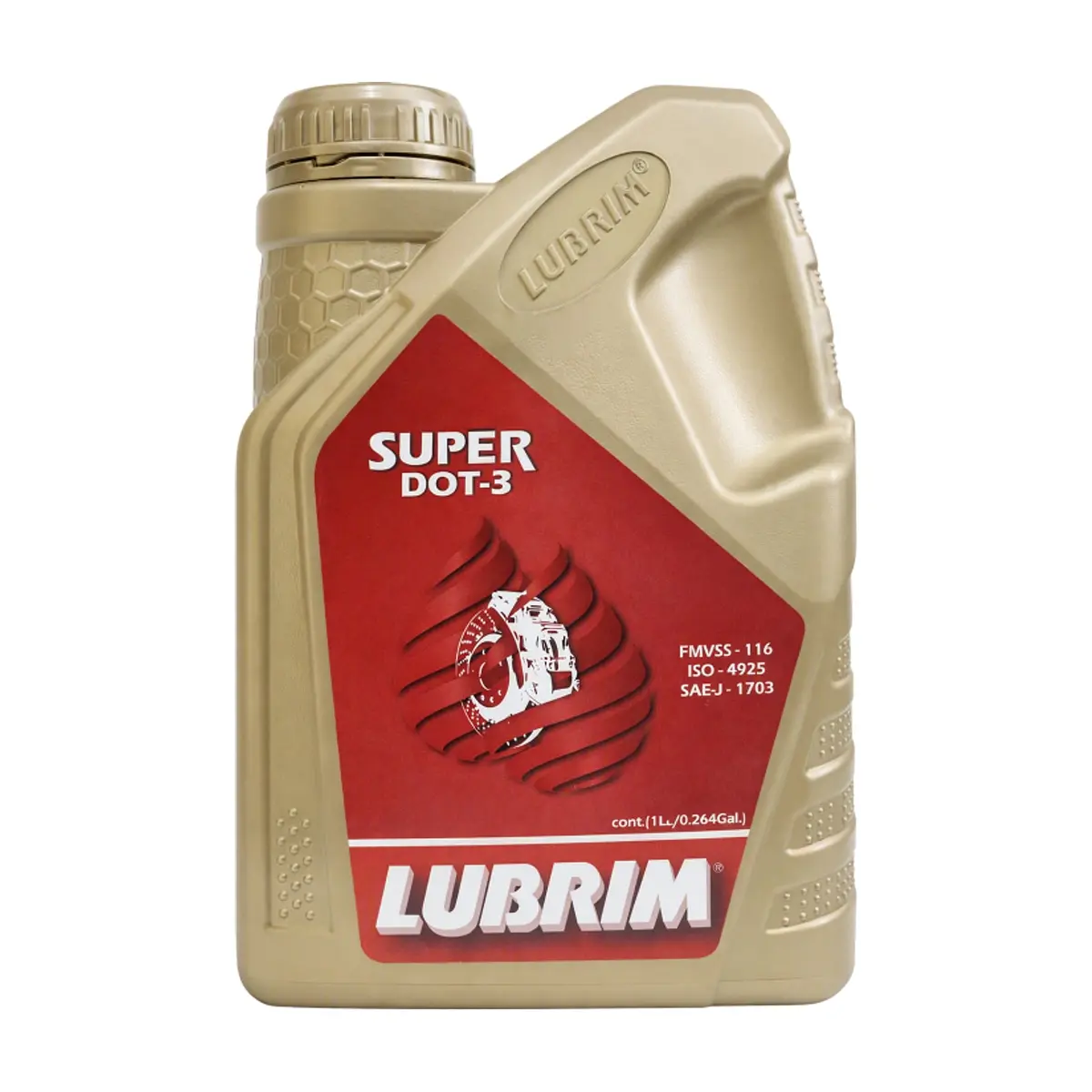 Líquido de frenos SAE-J-1703 Super Dot-3 Lubrim (1 L)