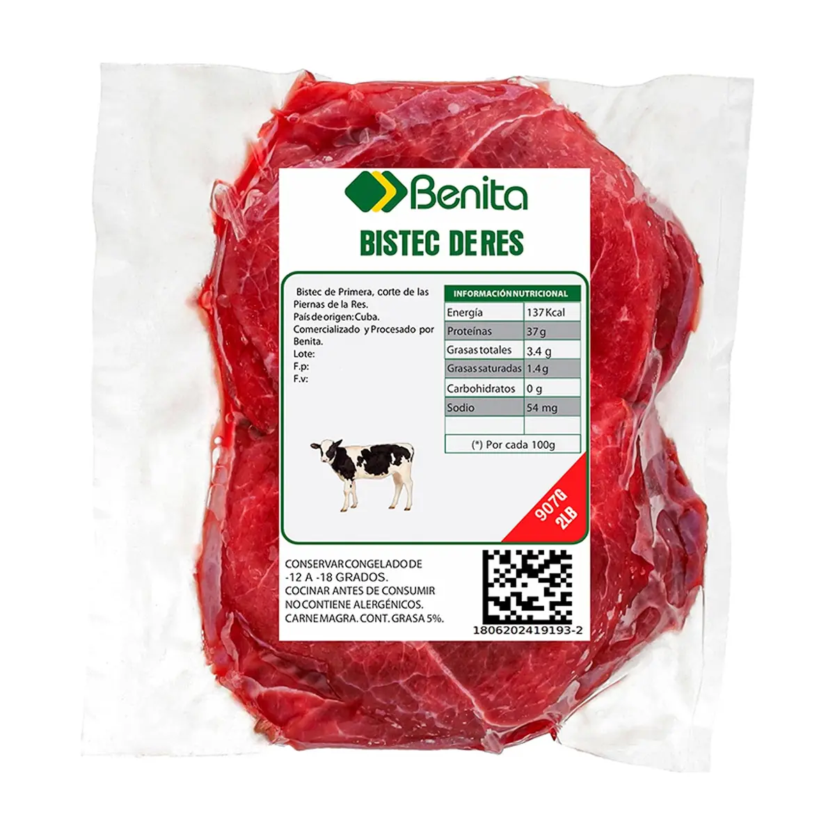 Bistec de res Benita (907 g / 2 lb) - Miniatura 4