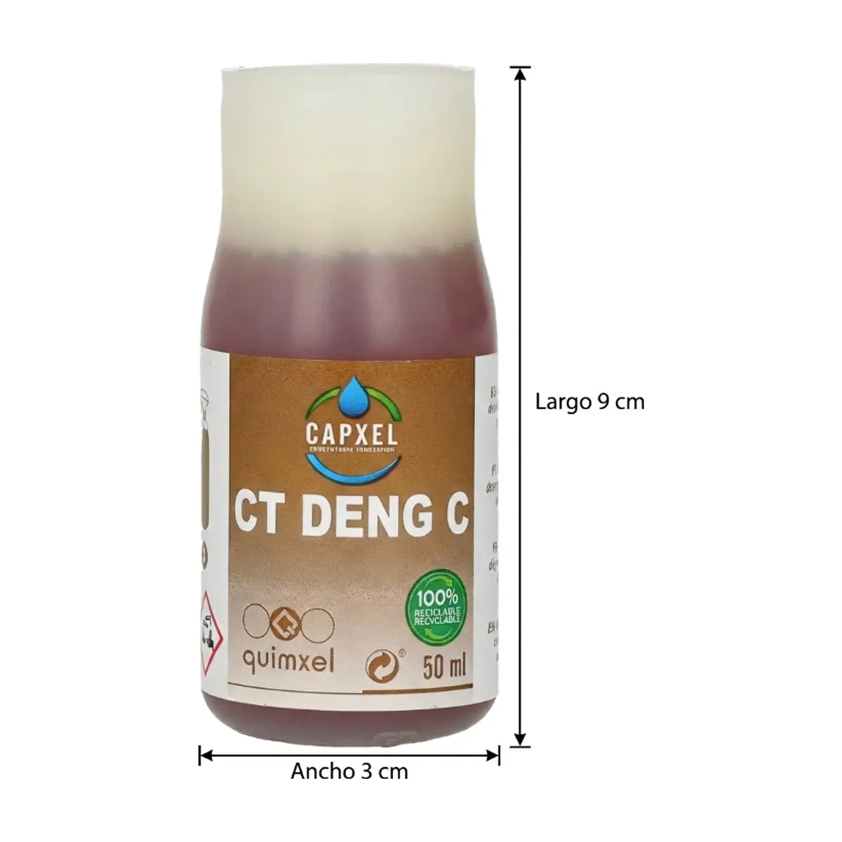 Concentrado desengrasante alta alcalinidad Capxel (50 ml)