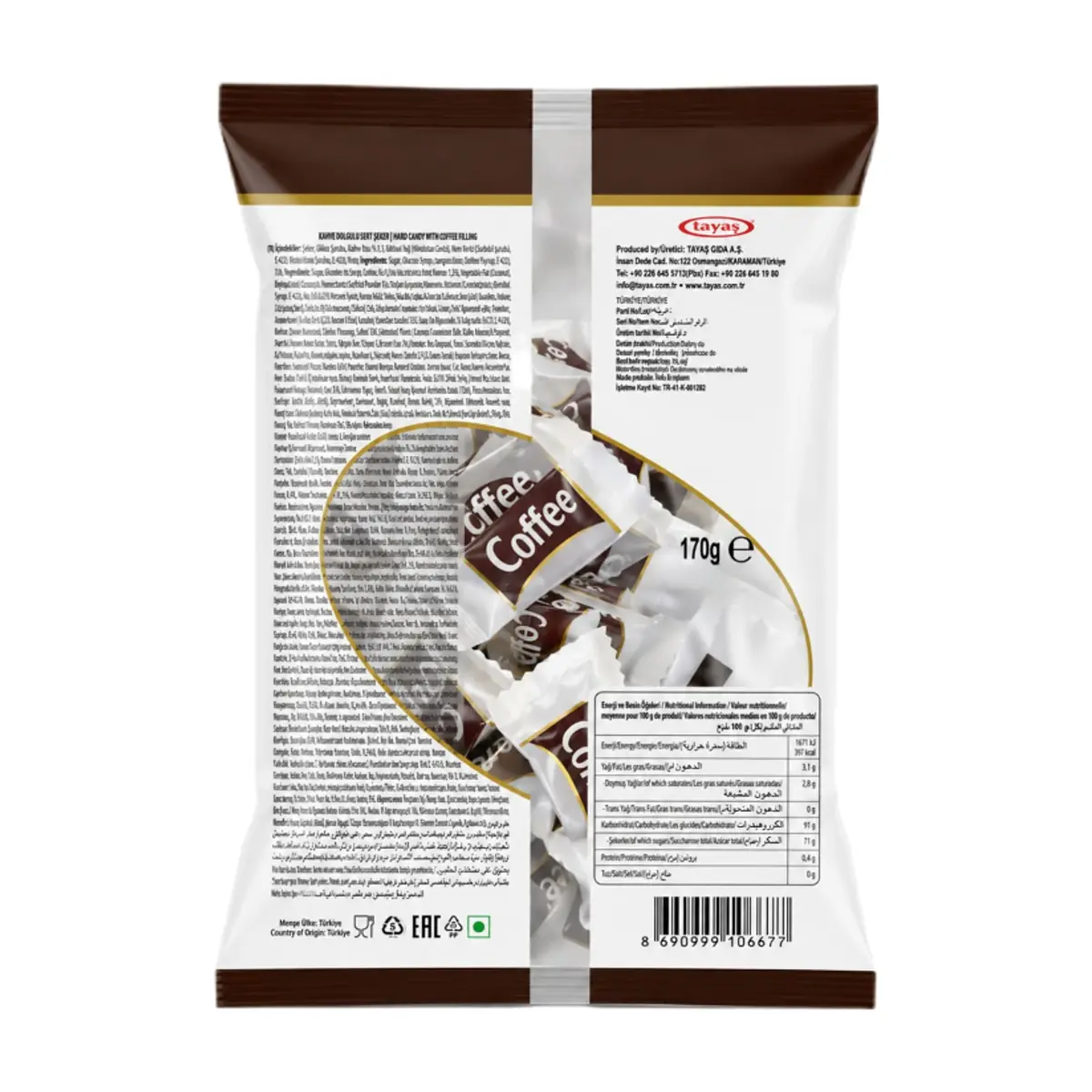Caramelos de café Tayas (170 g / 6 oz) - Thumbnail 2