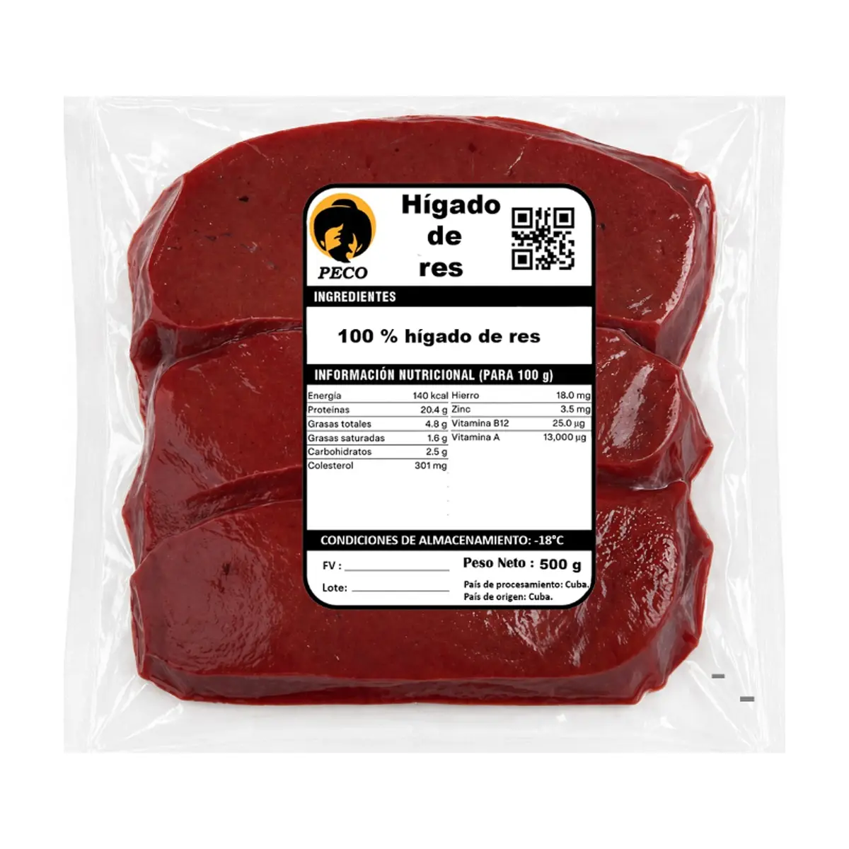 Hígado de res Peco (500 g / 1.1 lb) - Thumbnail 2