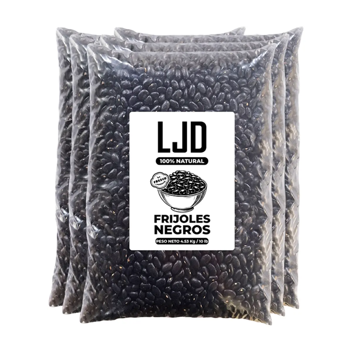 Frijoles negros LJD (5 x 4.53 kg / 10 lb)