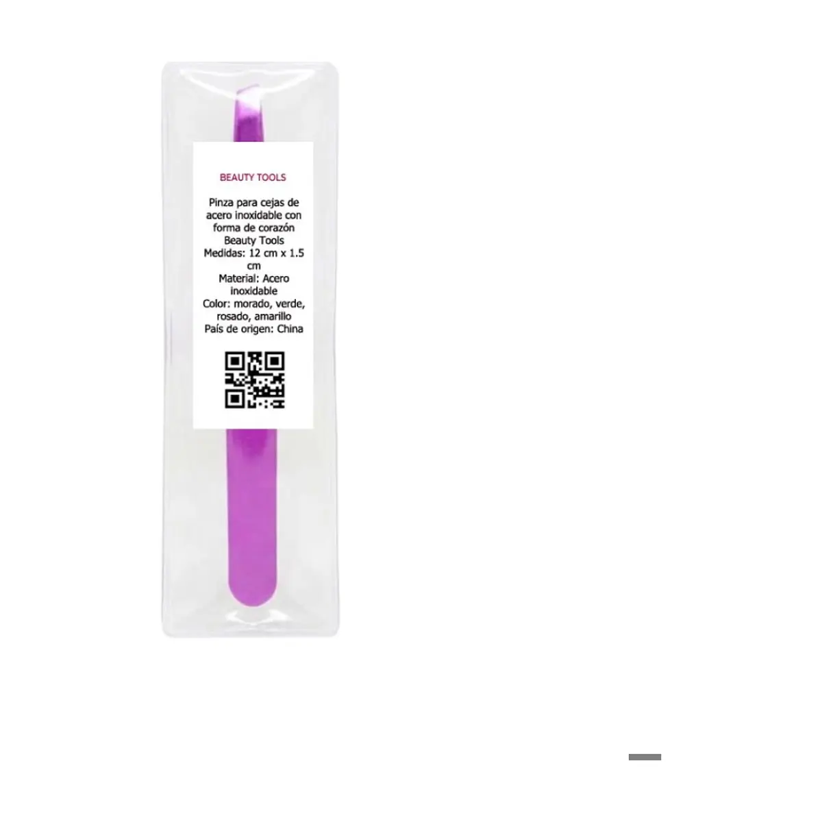 Pinza para cejas de acero inoxidable con forma de corazón Beauty Tools - Miniatura 4