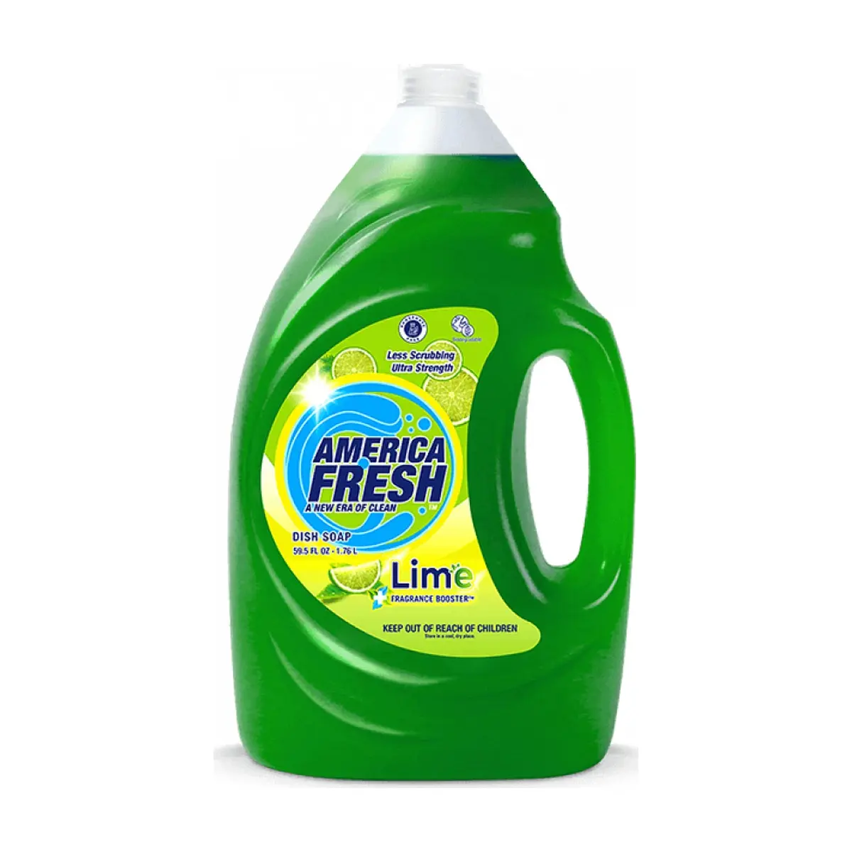 Detergente lavavajillas verde fragancia lima America Fresh (1.76 L) - Imagen 1